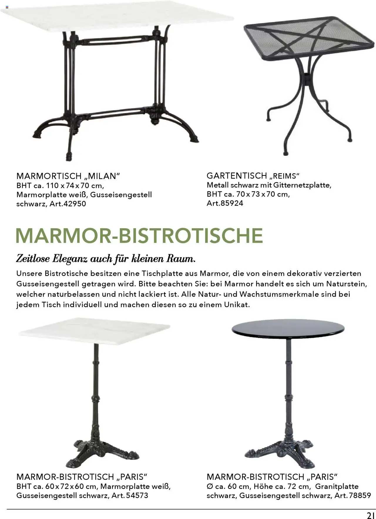 Rahaus Prospekt Gartenmöbel – gültig ab 07.04.2025 | Seite: 21 | Produkte: Tisch