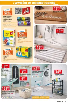 Pogląd oferty "E.Leclerc gazetka" - ważna od 10.03.2026 | Strona: 15 | Produkty: Karta, Suszarka, Deska do prasowania, Regał