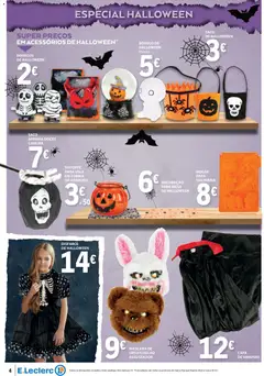 Pré-visualização E.Leclerc folheto Não Alimentar válido de 23.10.2025 | Página: 4 | Produtos: Mesa, Abóbora, Doces