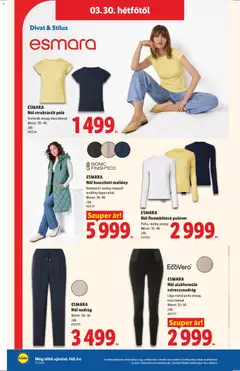 ESMARA Női hosszított mellény, Könnyű és meleg steppelt mellény kapucnival Méret: 36-46 - amely érvényes a következő dátumtól: 26.03.2026 | Oldal: 58 | Termékek: Pulóver, Mellény, Nadrág, Leggings