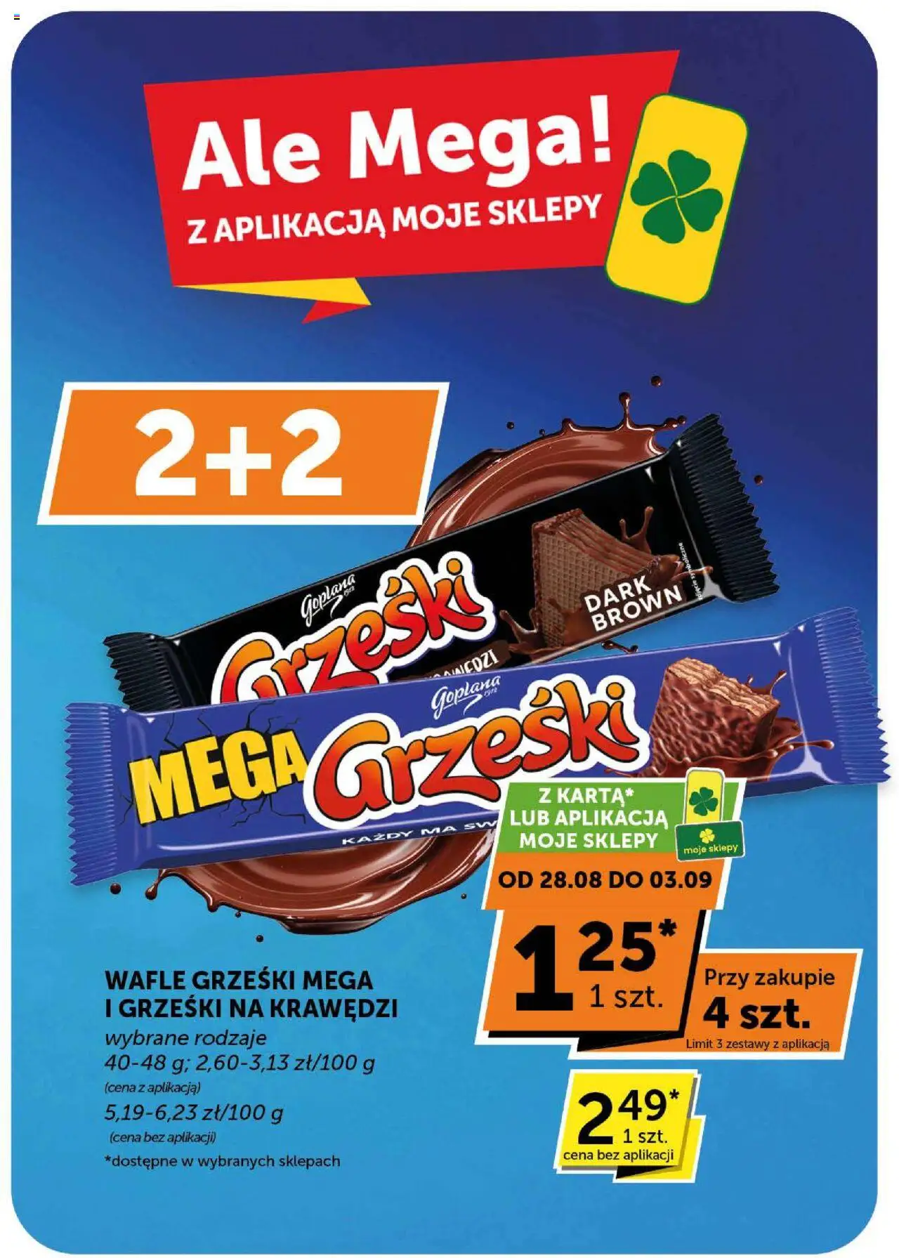 Groszek Gazetka od 21.08.2025 | Strona: 3 | Produkty: Wafle