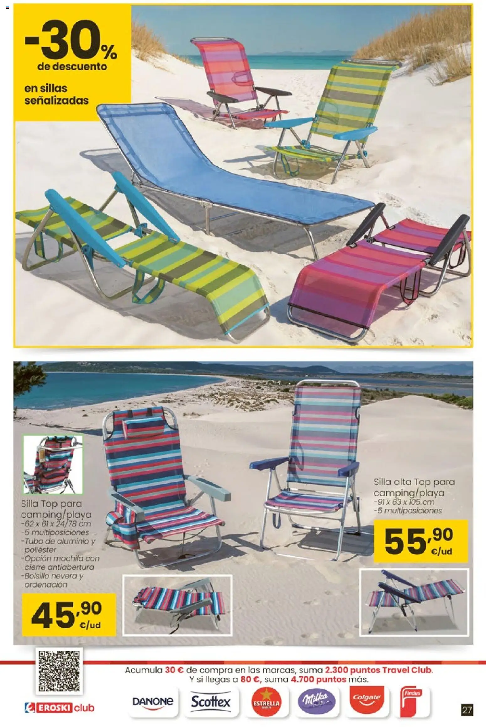 Eroski - Qué oasis │ válido desde el 26.03.2026 | Página: 27 | Productos: Mochila, Nevera, Silla