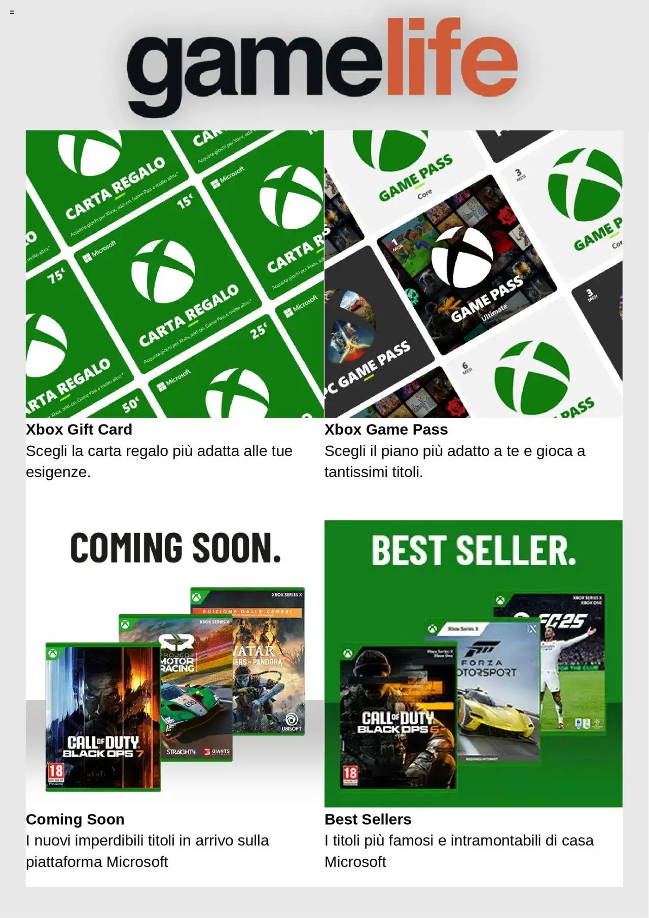 Volantino Gamelife del 10.10.2025 | Pagina: 7 | Prodotti: Tè, PC, Xbox