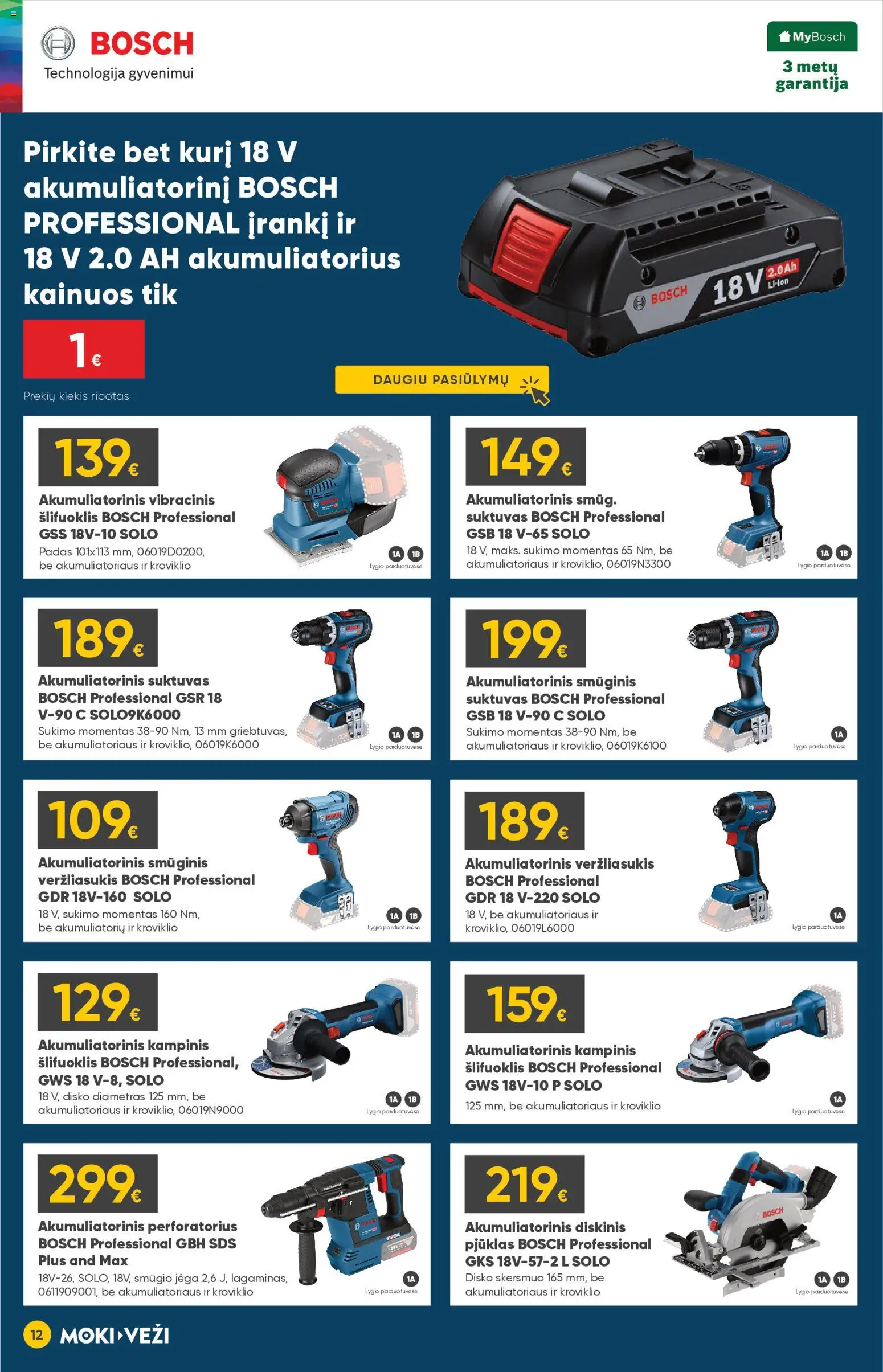MOKI VEŽI akcijos nuo 08.01.2026 | Puslapis: 12 | Prekių: Akumuliatorius