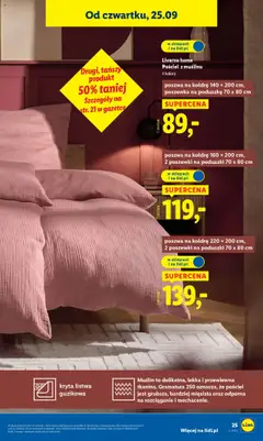 Livarno home Pościel z muślinu, poszwa na kołdrę 140 x 200 cm, poszewka na poduszkę 70 x 80 cm, 4 kolory od 22.09.2025 | Strona: 31 | Produkty: Pościel