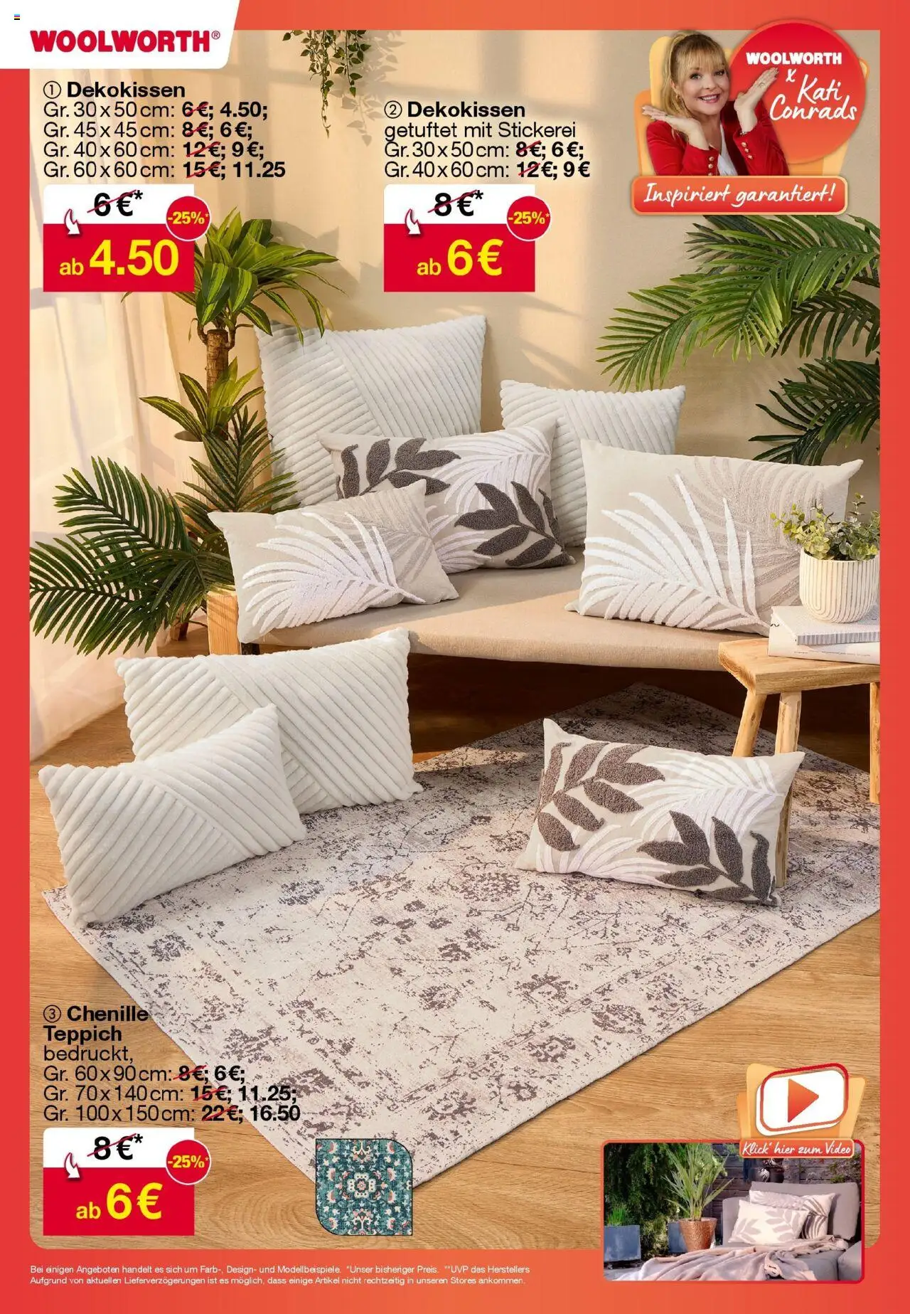 Woolworth Flugblatt gültig ab 28.07.2025 | Seite: 6 | Produkte: Video, Teppich