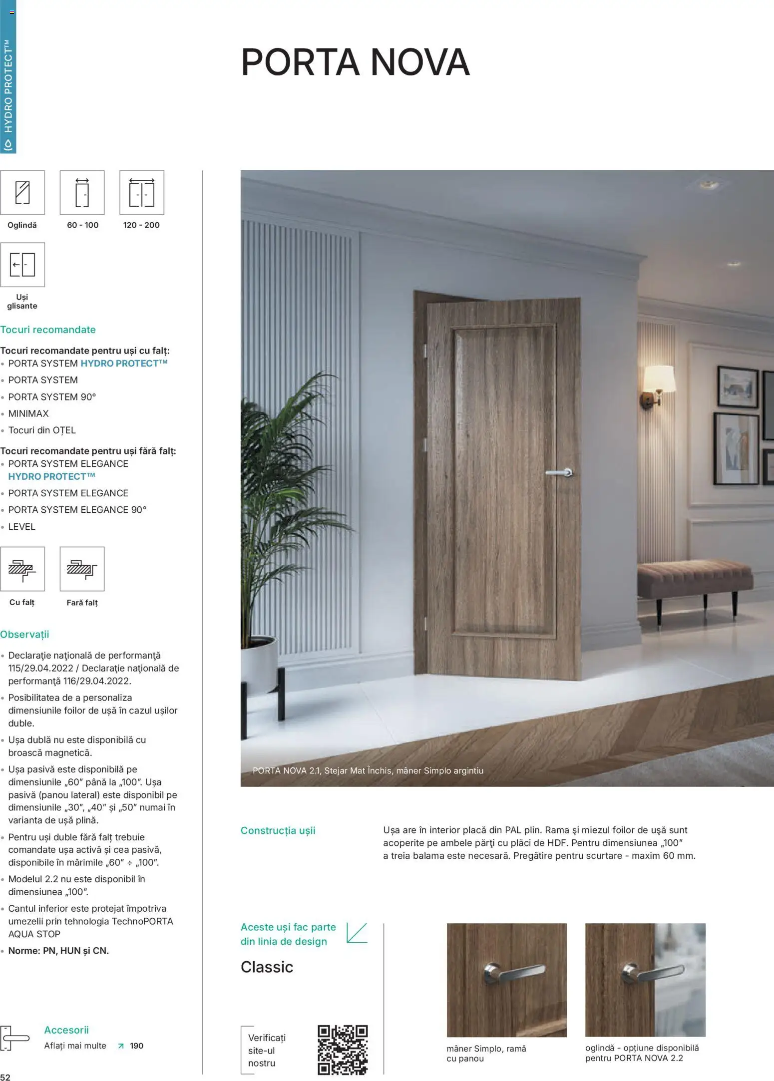 Noul catalog Proges – valabil de la 13.02.2026 | Pagină: 55 | Produse: Mâner, Oglindă, Ușă