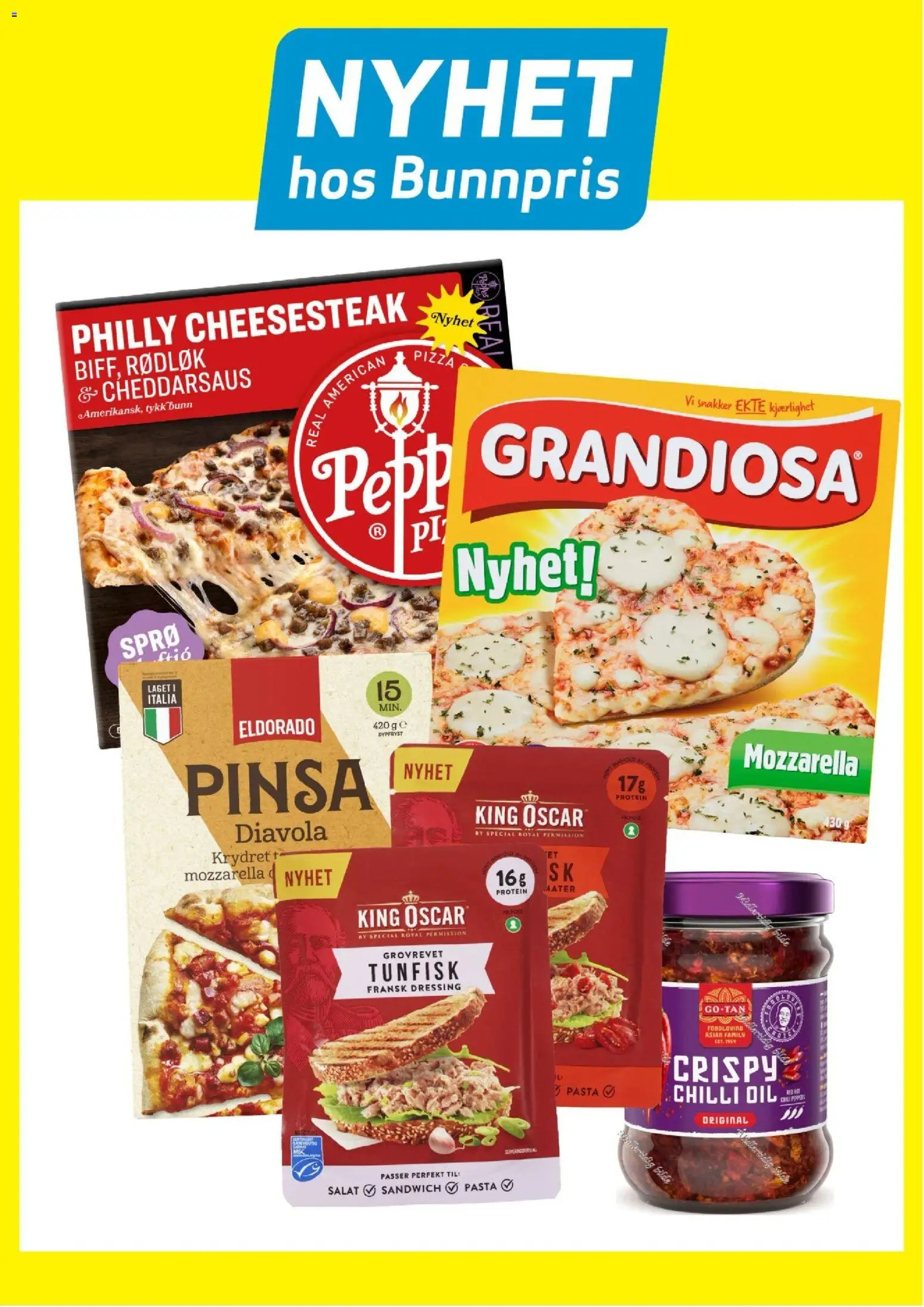 {H1} | Side: 11 | Produkter: Pizza, Salat, Chilli, Mozzarella