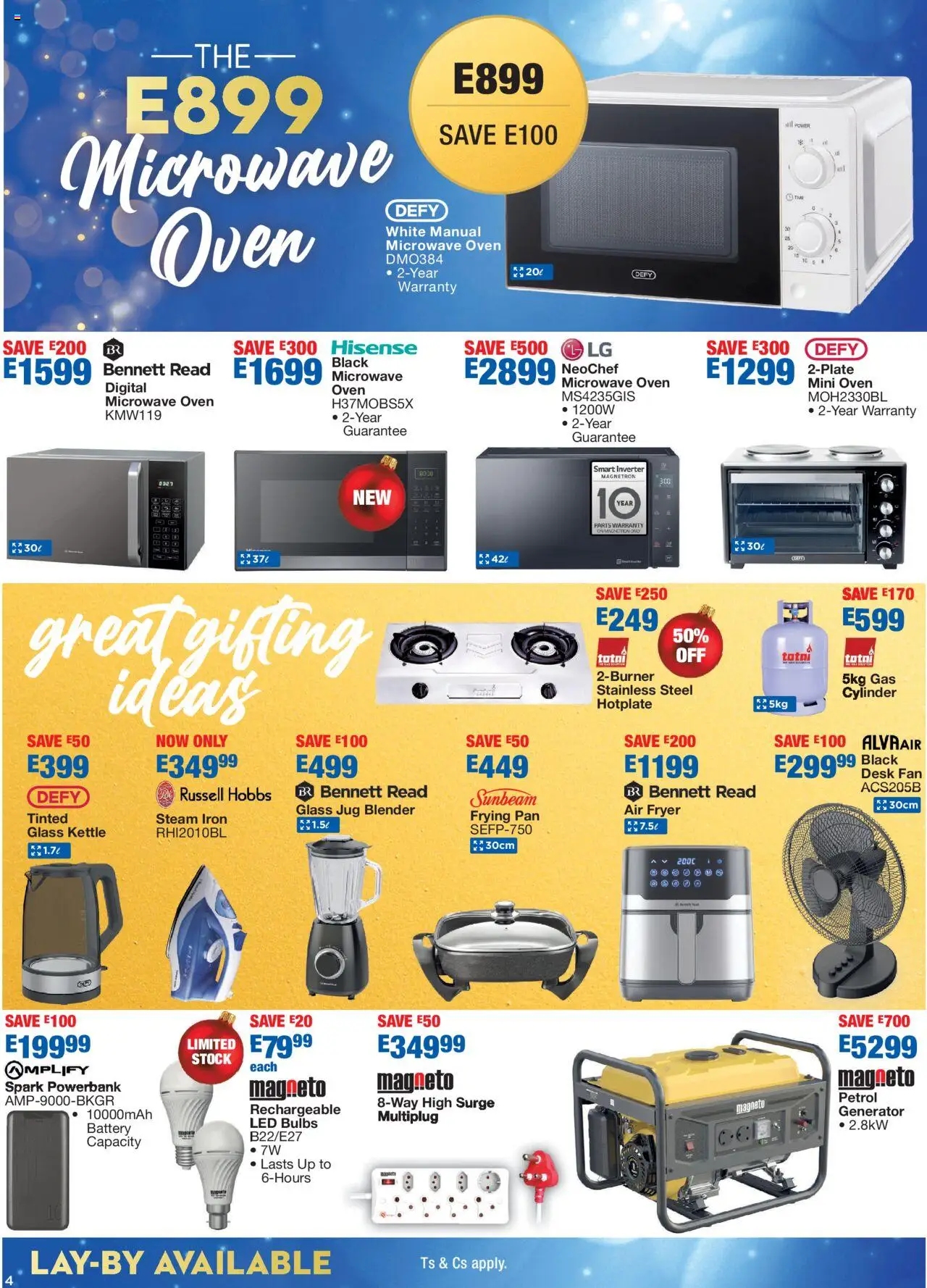 New OK Furniture catalogue – valid from 20.10.2025 | Page: 4 | Products: Desk, Oven, Generator, Microwave