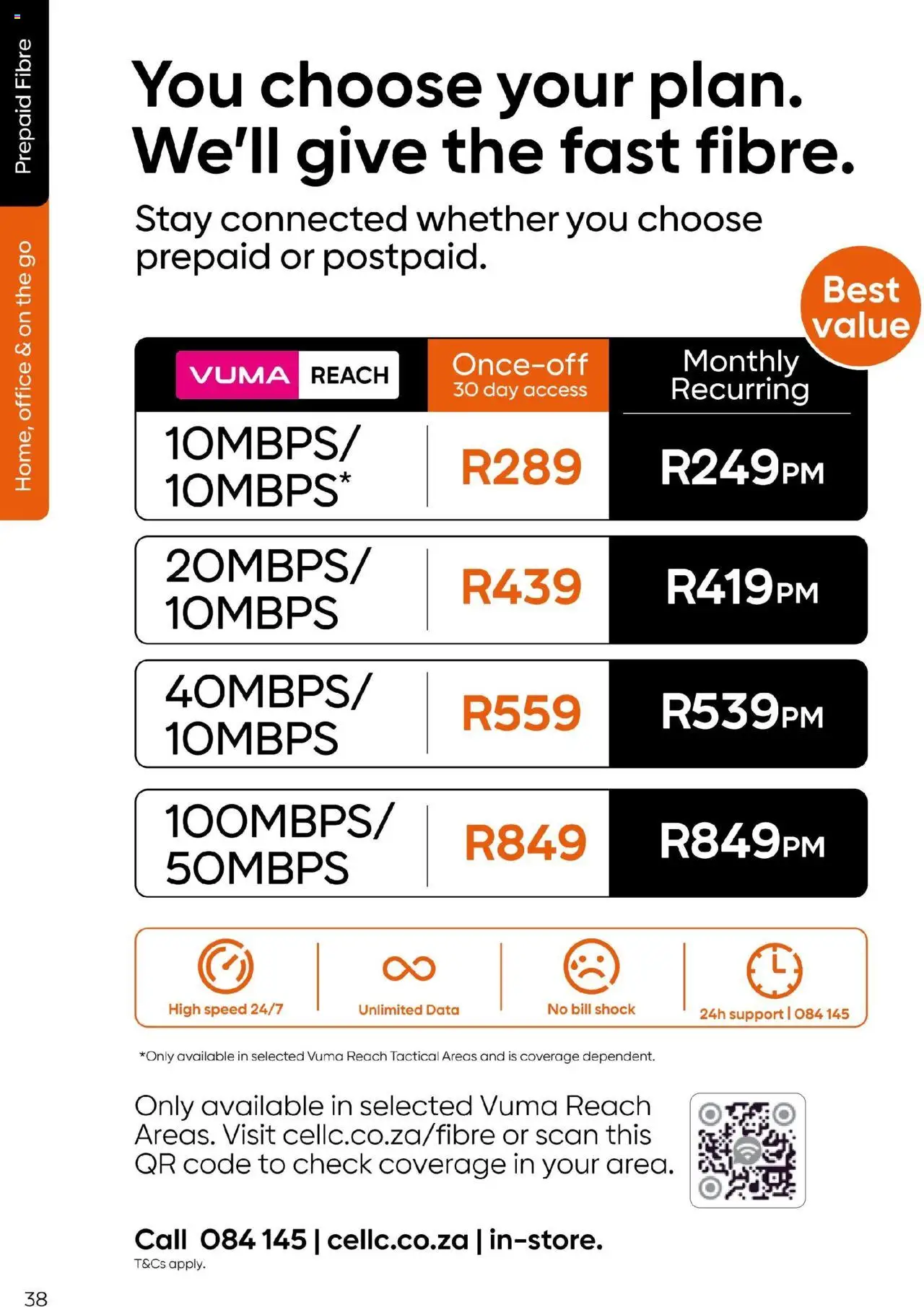 New Cell C catalogue – valid from 16.09.2025 | Page: 38 | Products: Data
