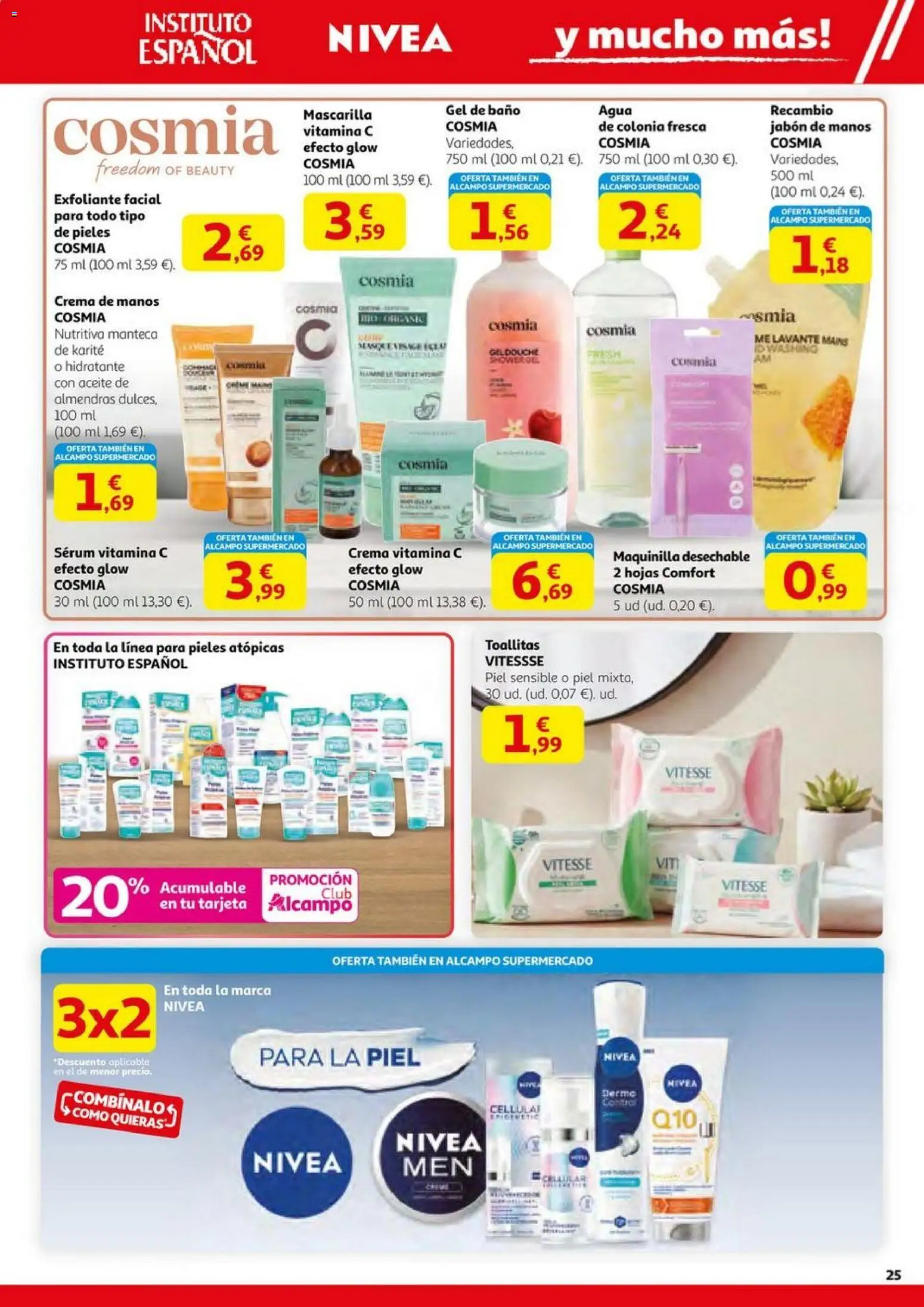Alcampo - HG Pio XII Unificado  │ válido desde el 23.10.2025 | Página: 25 | Productos: Gel de baño, Crema, Γαύρος, Baño