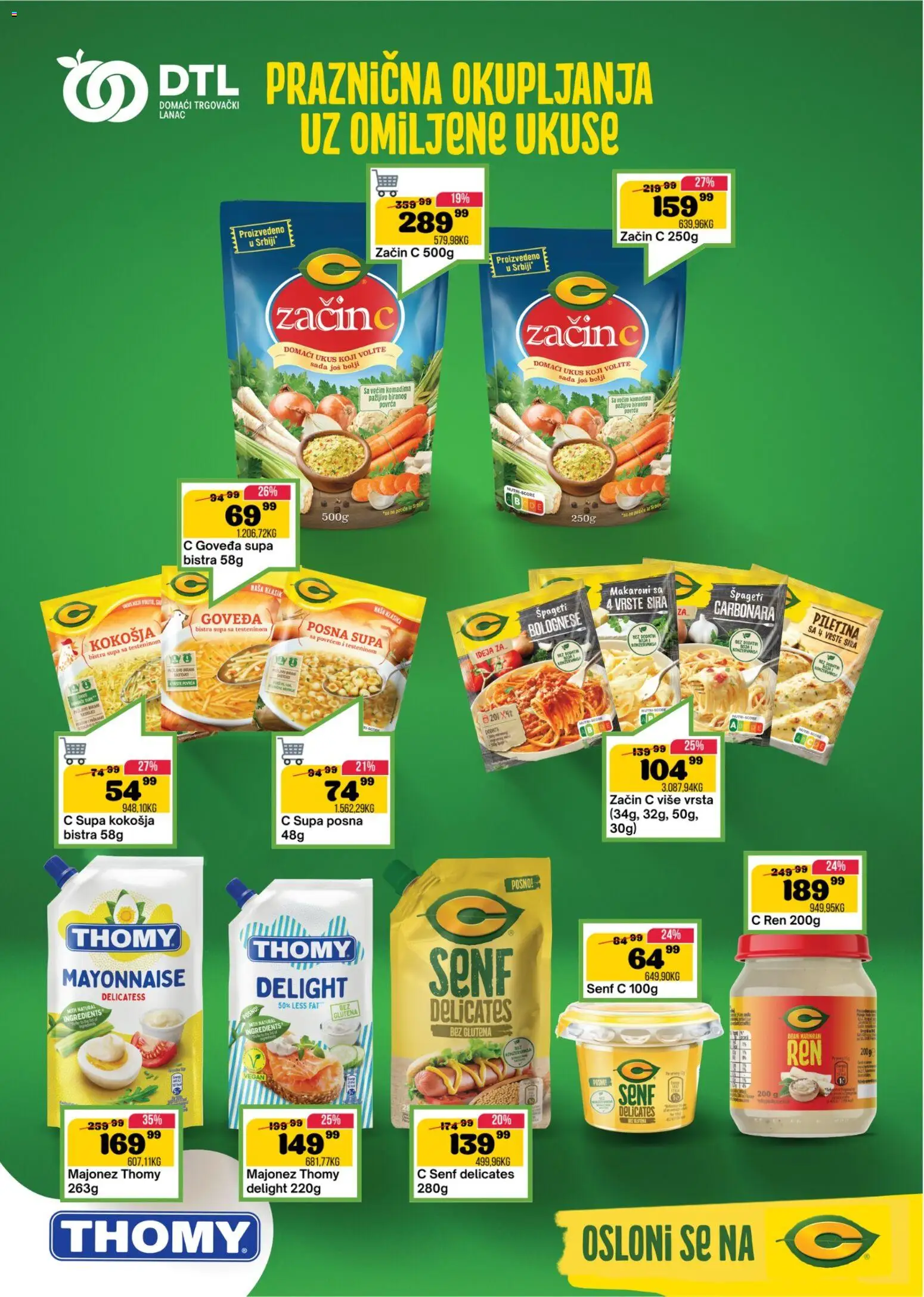 Senta Promet katalog - važi od 08.04.2026 | Strana: 3 | Proizvode: Majonez, So, Špageti, Piletina