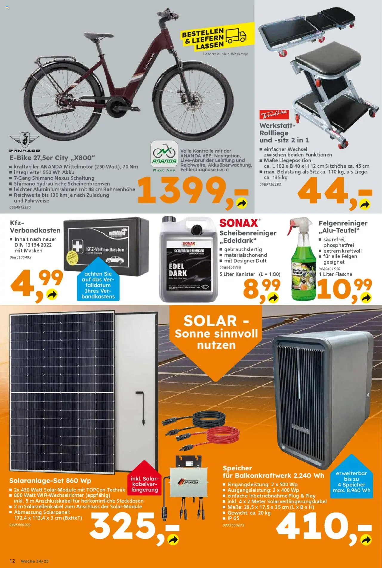 Globus Baumarkt Prospekt 	 - gültig ab dem 18.08.2025 | Seite: 12 | Produkte: Gewicht, Liege, Duft