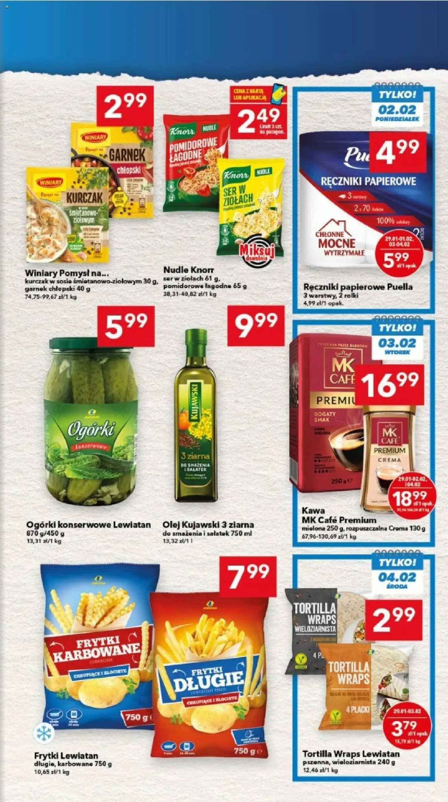 Lewiatan gazetka - Lublin od 29.01.2026 | Strona: 5 | Produkty: Kurczak, Ser, Kawa, Frytki