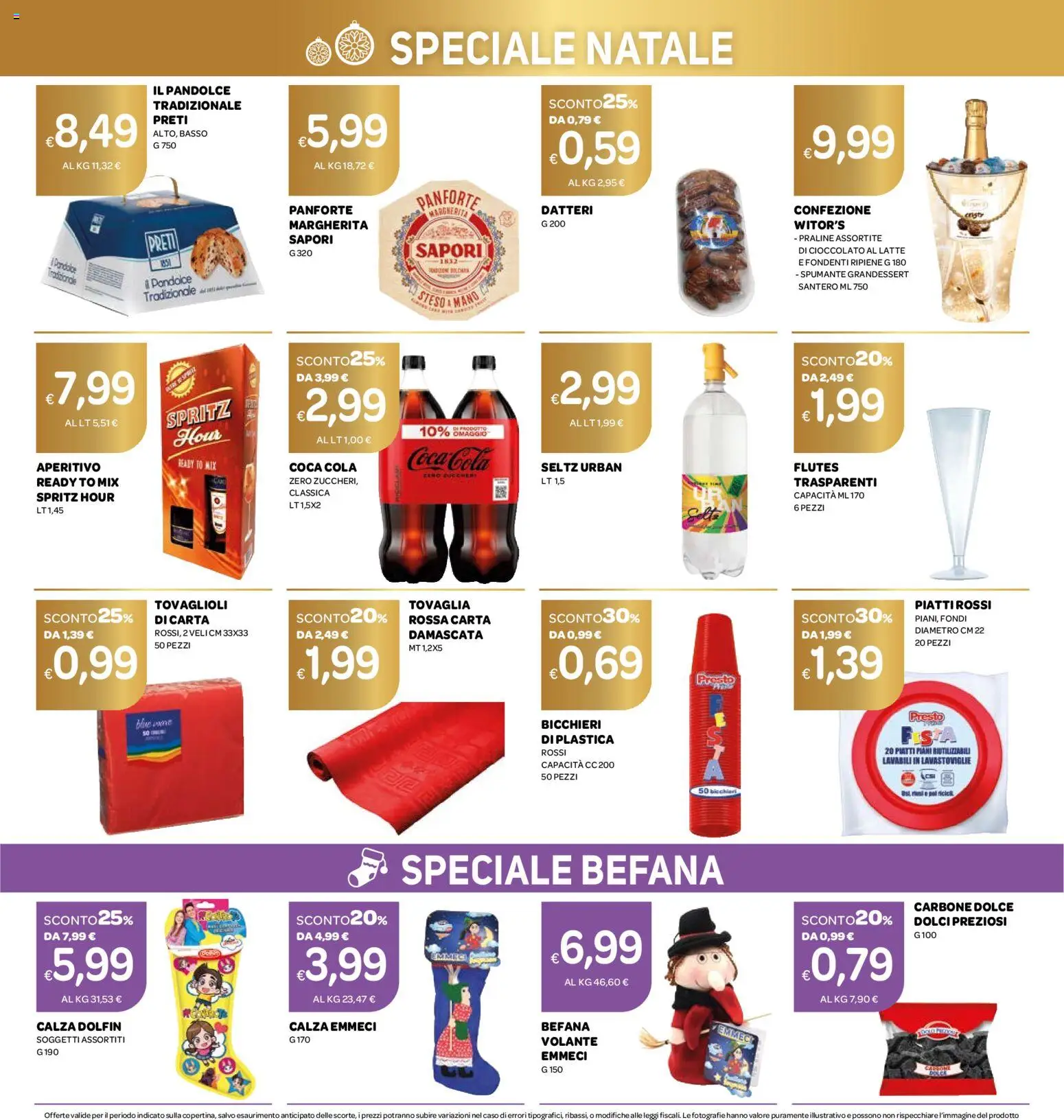 Volantino Ekom del 16.12.2025 | Pagina: 4 | Prodotti: Cioccolato, Latte, Tovaglia, Aperitivo