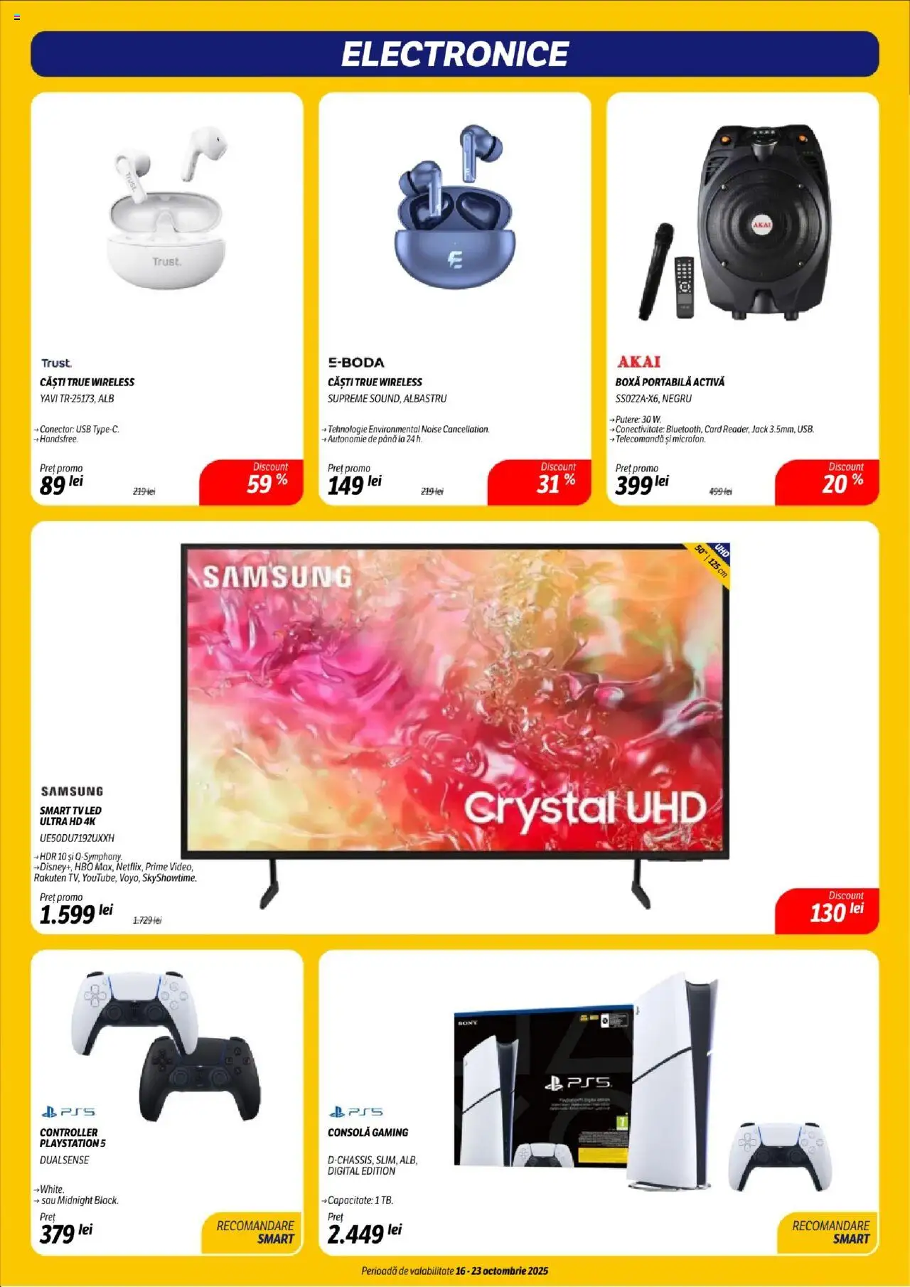 Noul catalog Flanco – valabil de la 16.10.2025 | Pagină: 19 | Produse: Căști, Playstation, Usb, Babak