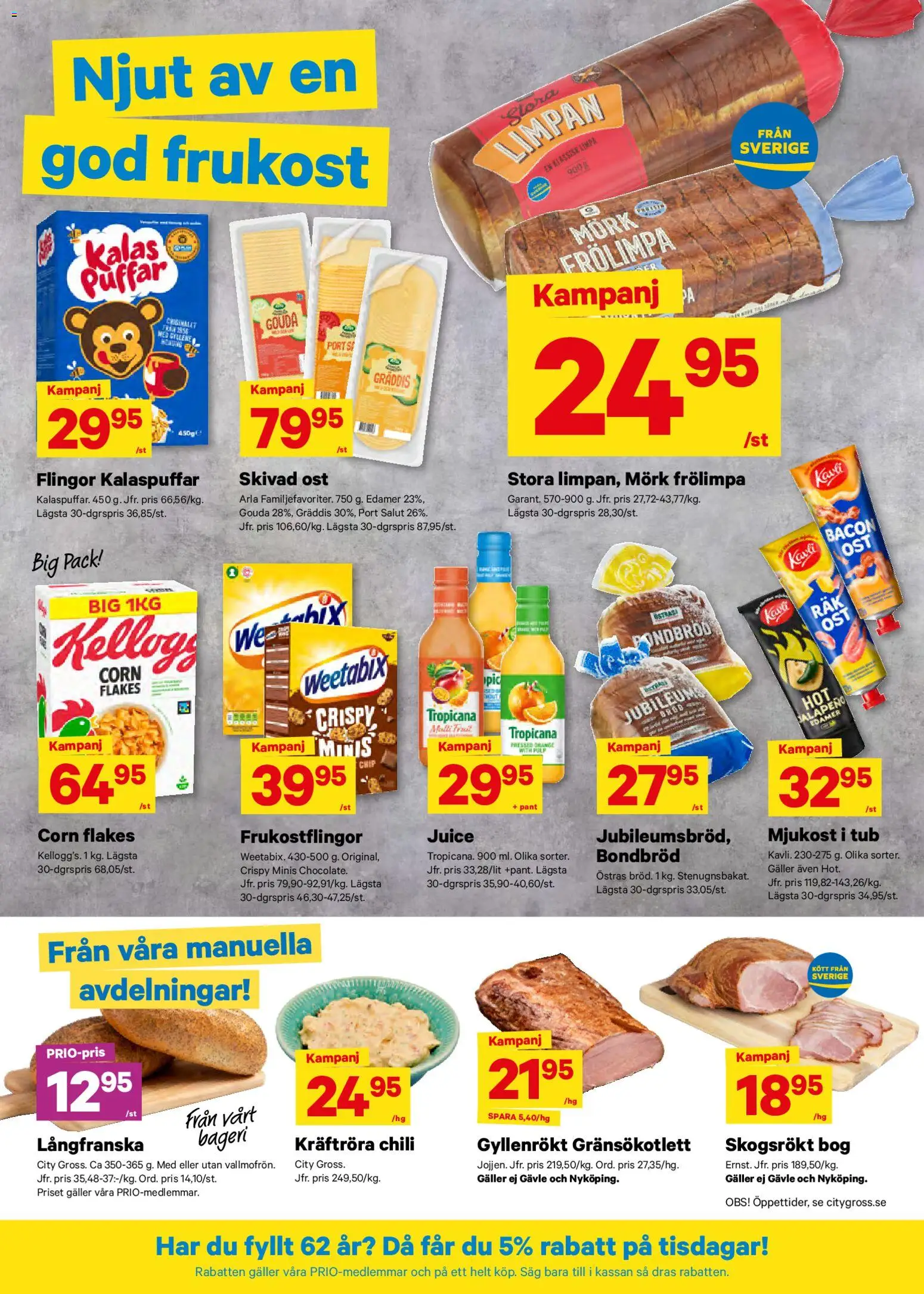 City Gross reklamblad aktuell från 07.04.2026 | Sida: 6 | Produkter: Ost, Bröd, Chili, Mjukost