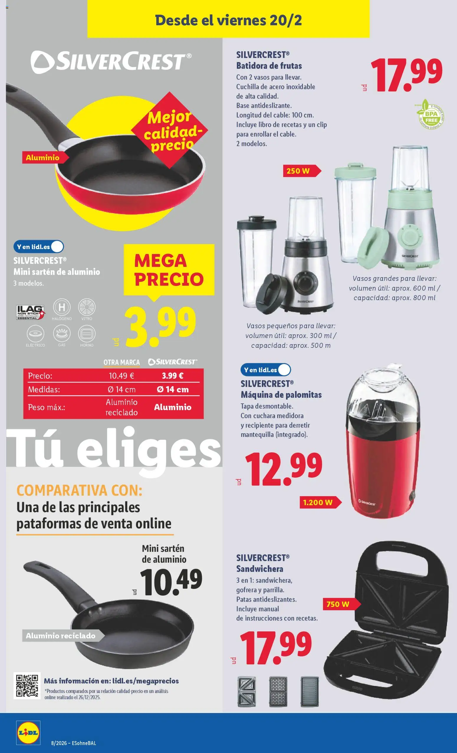 Lidl folleto de bazar │ válido desde el 16.02.2026 | Página: 18 | Productos: Pan, Peso, Batidora, Συσκευή ροής