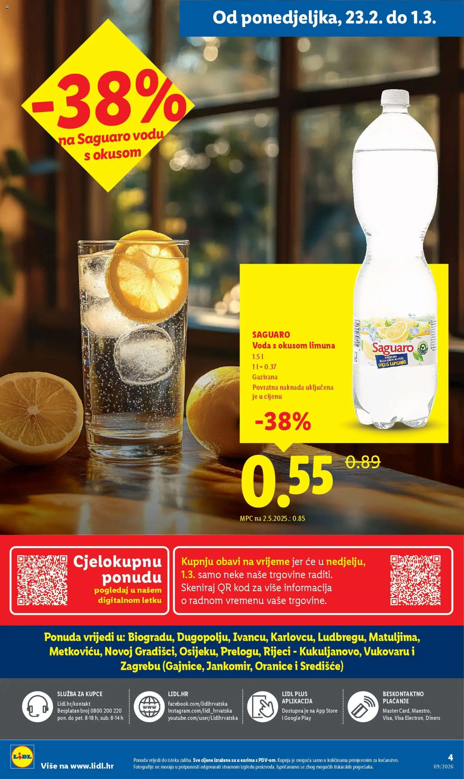 Lidl katalog | vrijedi od 23.02.2026 | Stranica: 4 | Proizvodi: Voda