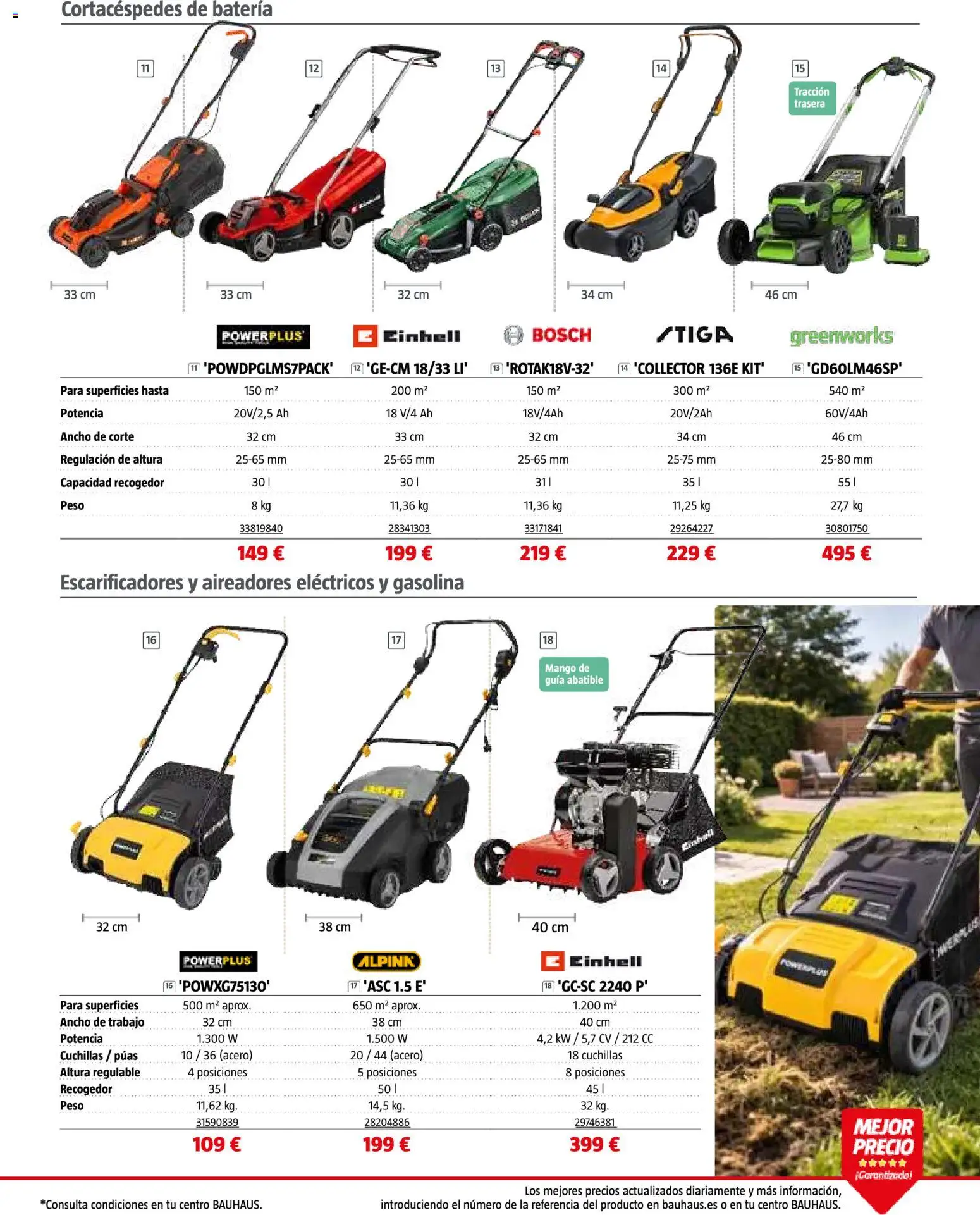 Bauhaus Jardín │ válido desde el 16.03.2026 | Página: 15 | Productos: Peso, Ρούτερ, Batería