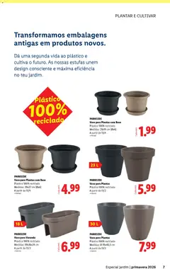 Pré-visualização Vaso para Varanda, Plástico 100% reciclado Medidas: 59x26x24 cm A partir de 13/2 válido de 13.02.2026 | Página: 7 | Produtos: Base, Vaso