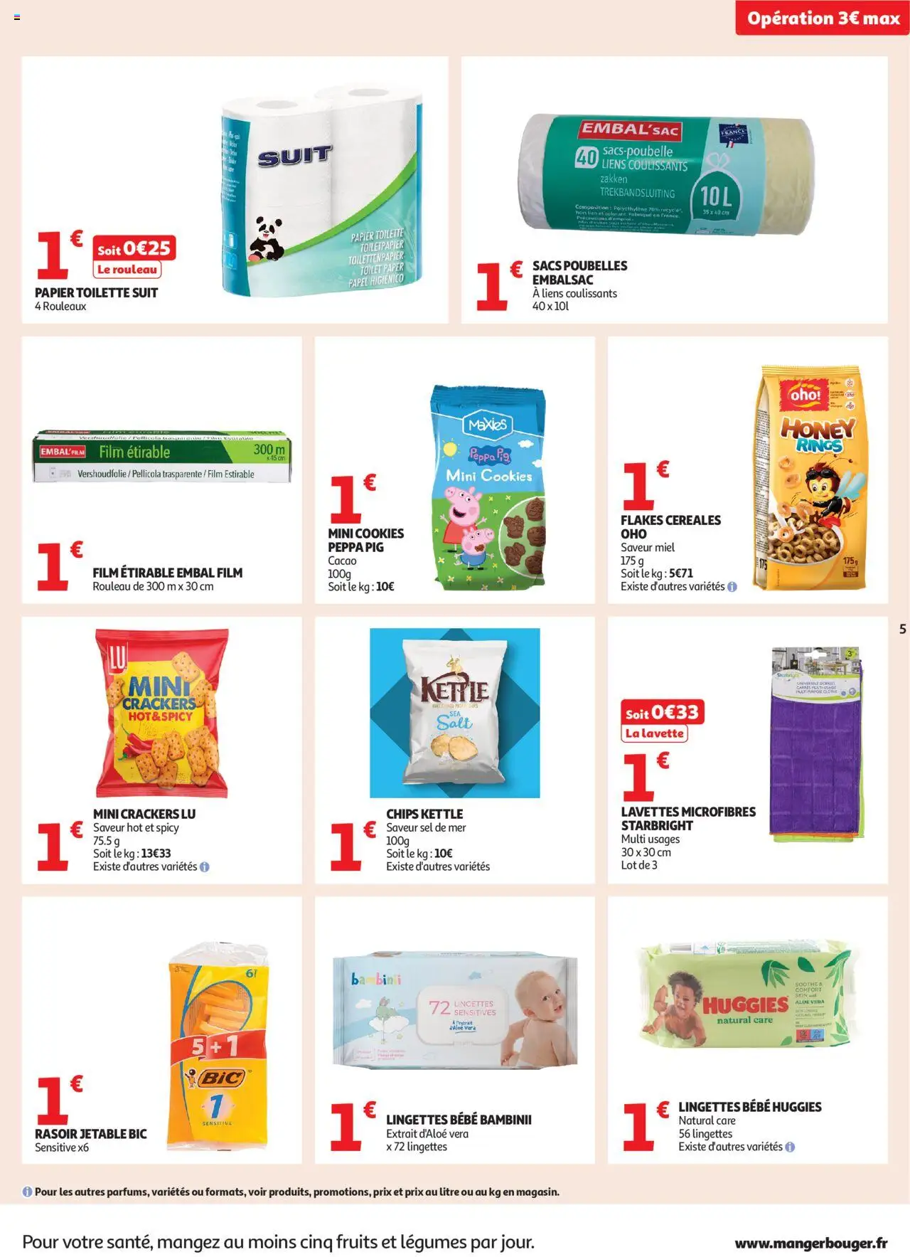  | Page: 5 | Produits: Crackers, Miel, Rouleau, Céréales