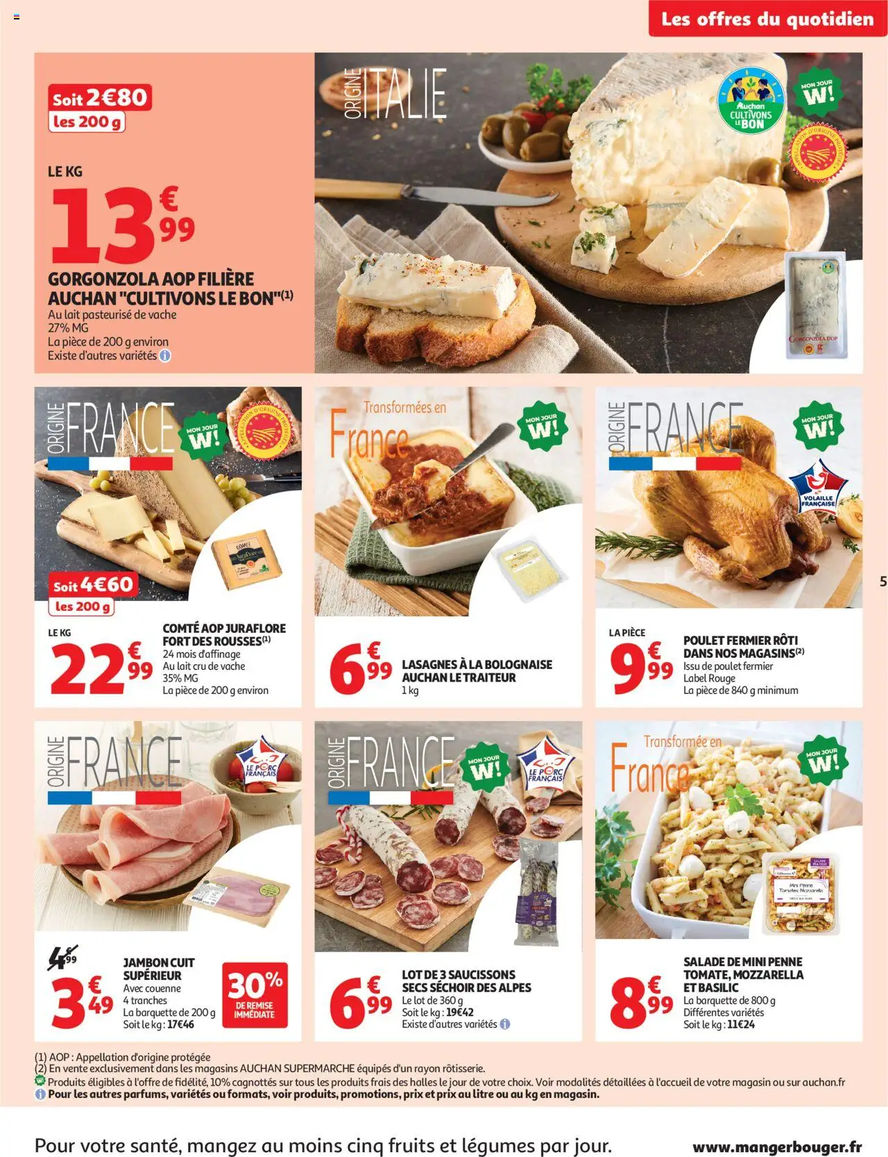  | Pagina: 5 | Producten: Salade, NOS, Mozzarella, La