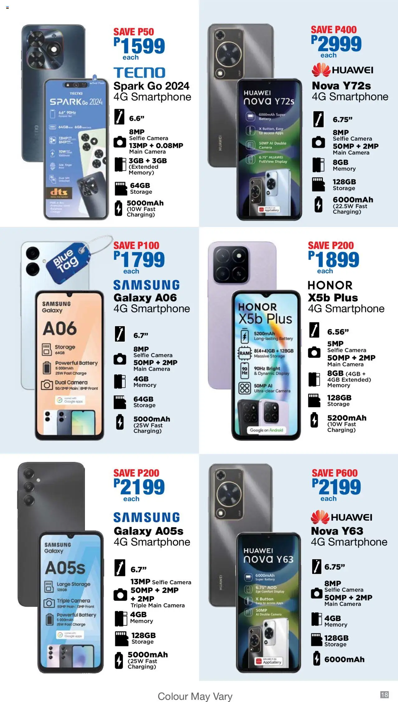 New OK Furniture catalogue – valid from 06.10.2025 | Page: 18 | Products: Smartphone, Camera, Battery