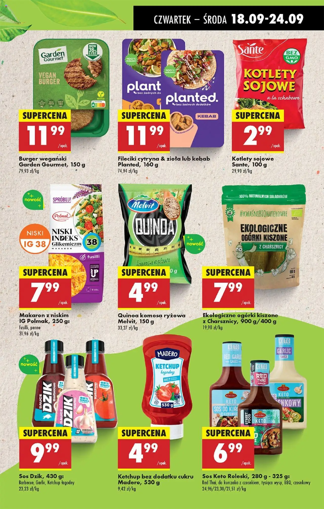 Biedronka gazetka - Oferta w tym tygodniu od 18.09.2025 | Strona: 45 | Produkty: Cytryna, Komosa ryżowa, Penne, Sos
