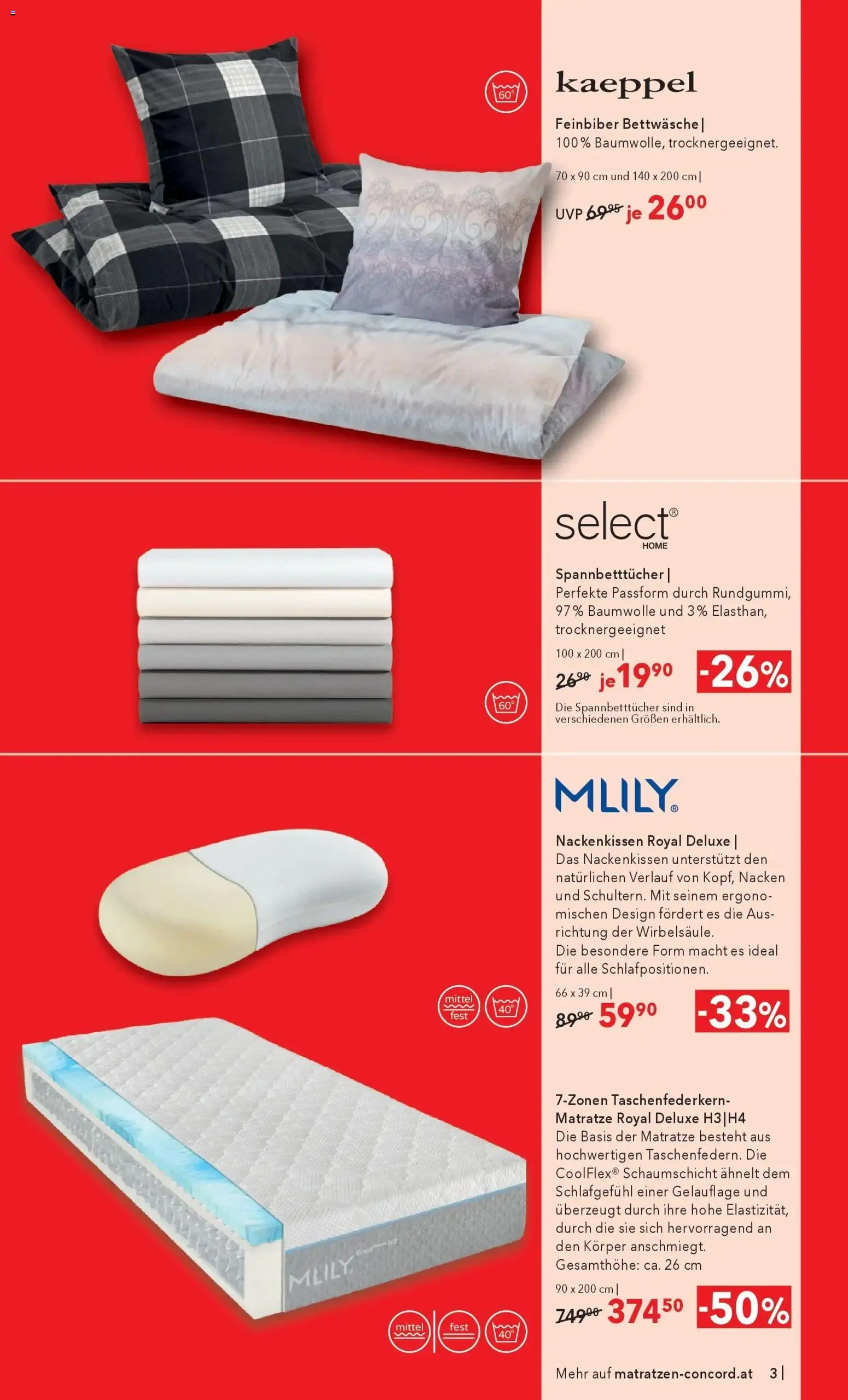 Matratzen Concord Seyring gültig ab 27.01.2026 | Seite: 3 | Produkte: Matratze