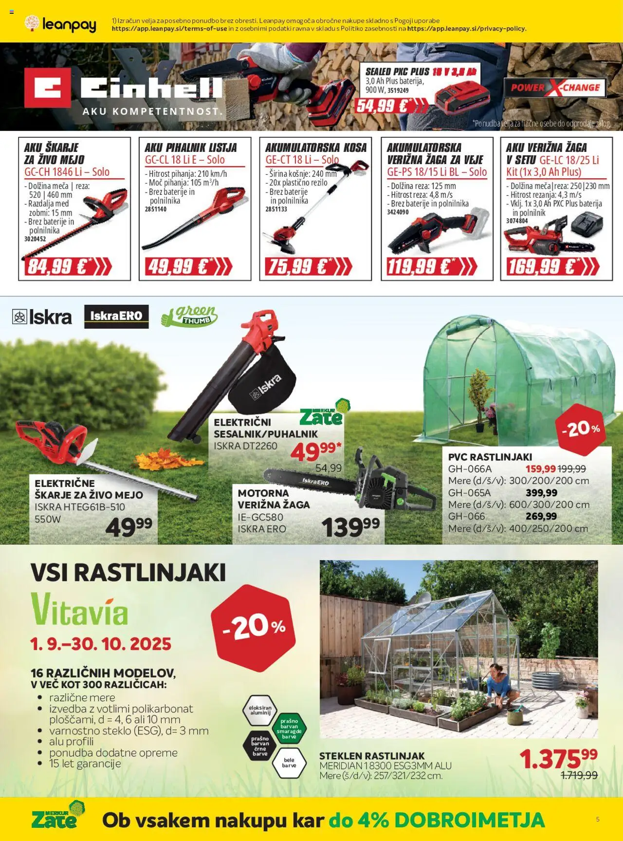 Novi Merkur katalog ponudbe – veljaven od 03.09.2025 | Stran: 26 | Izdelki: Baterija, Škarje za živo mejo, Verižna žaga, Polnilnik