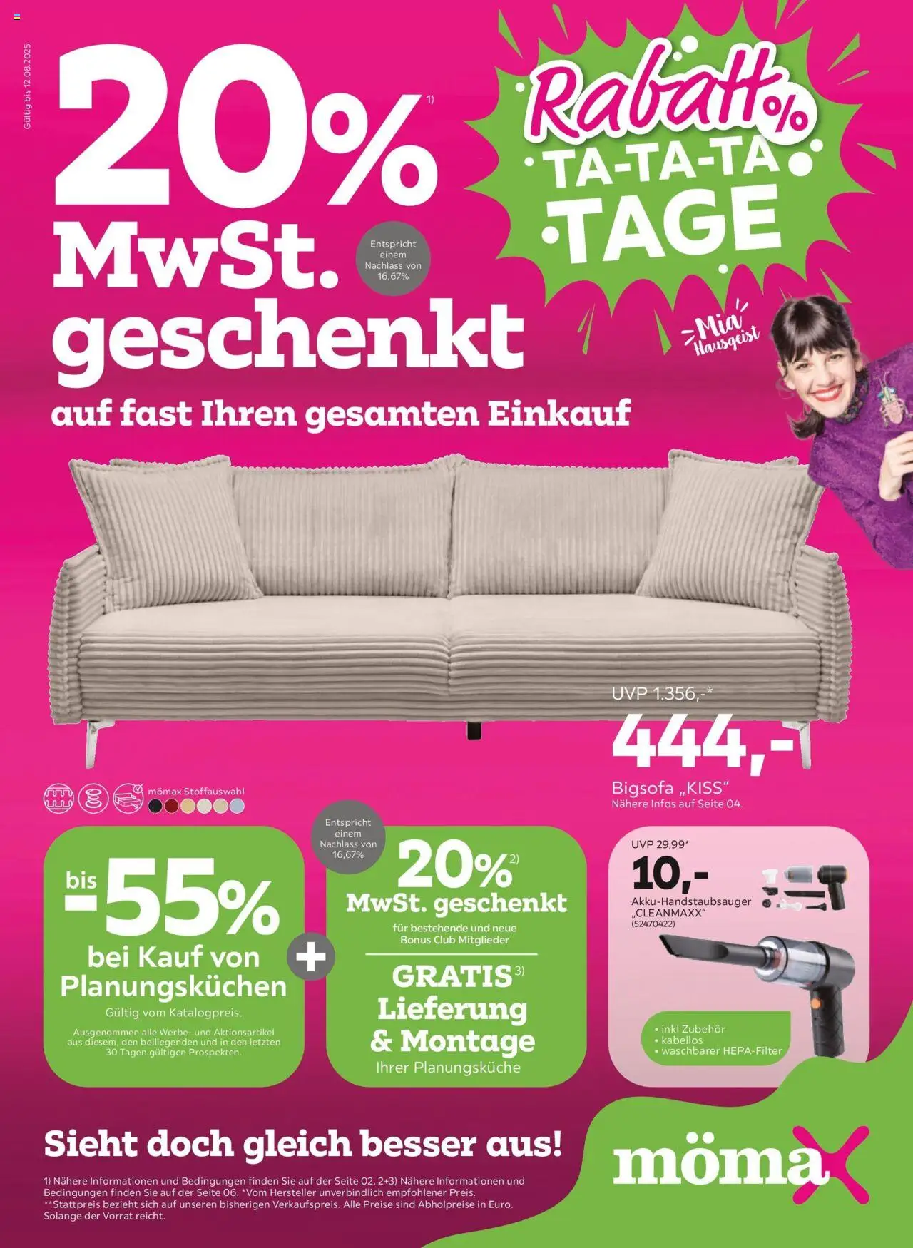 Mömax Prospekt aktuell gültig ab 05.08.2025 | Seite: 1