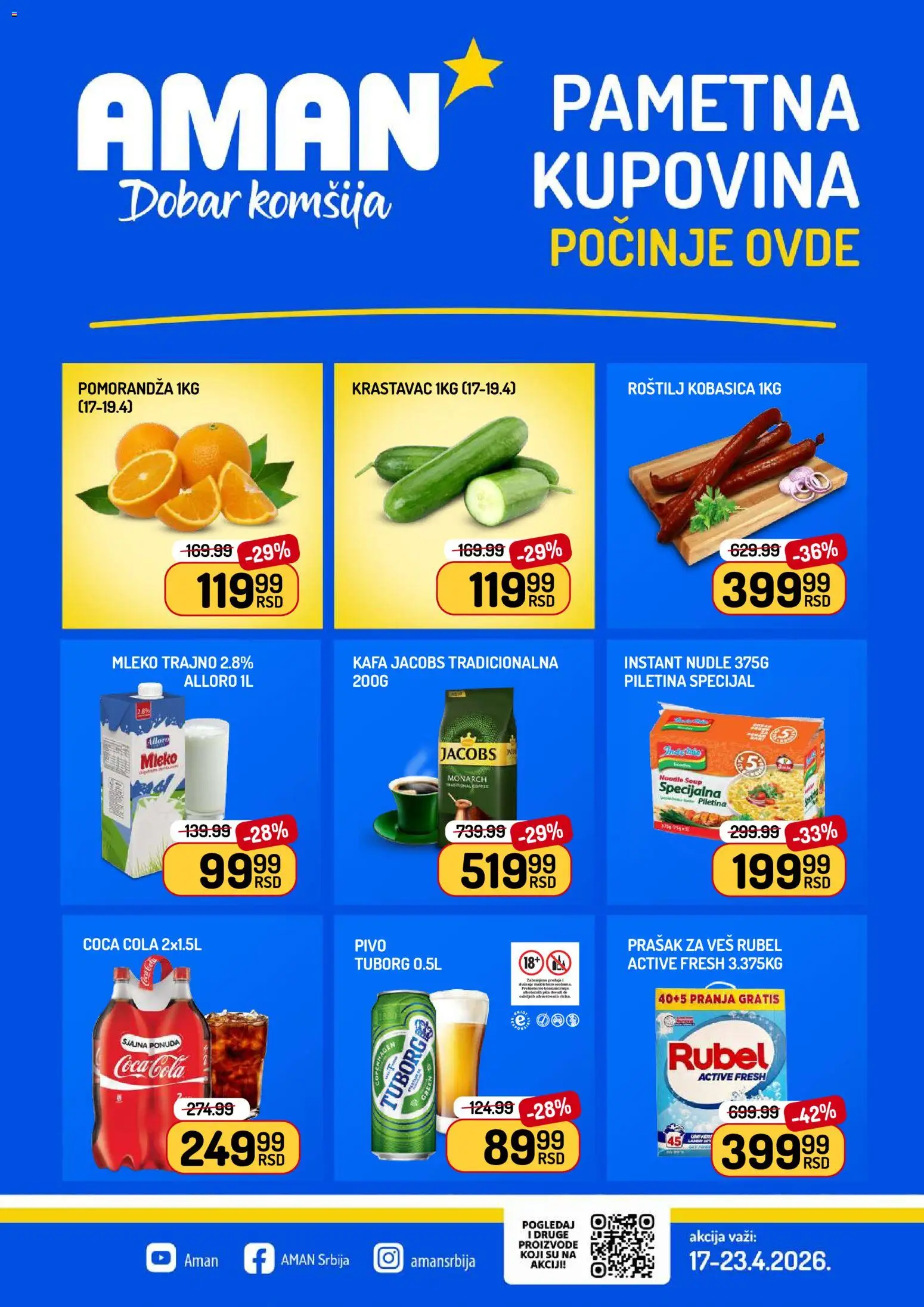Aman katalog - važi od 17.04.2026 | Strana: 1 | Proizvode: Pomorandza, Kafa, Pivo, Roštilj