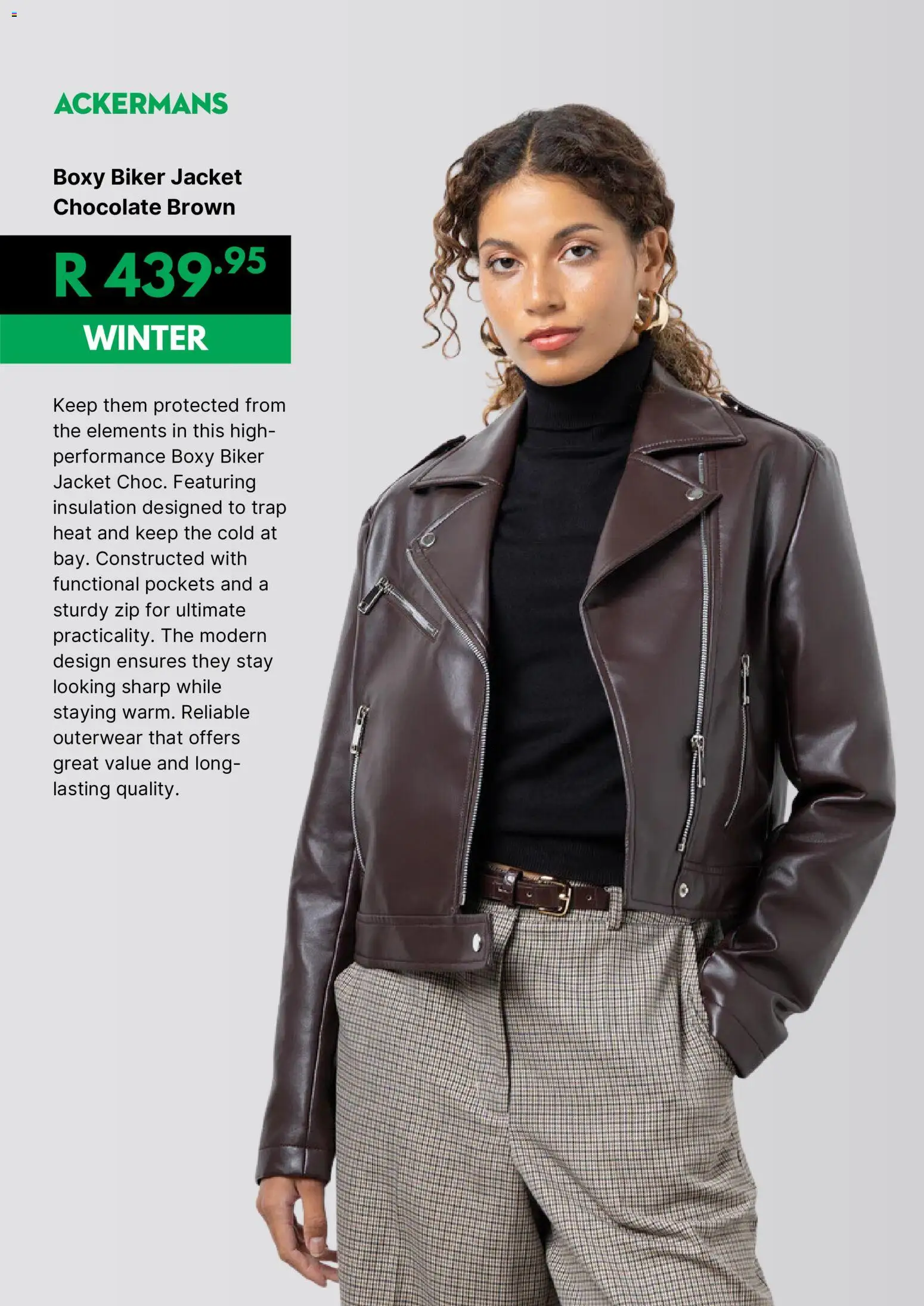 New Ackermans catalogue – valid from 21.04.2026 | Page: 4 | Products: Jacket, Chocolate