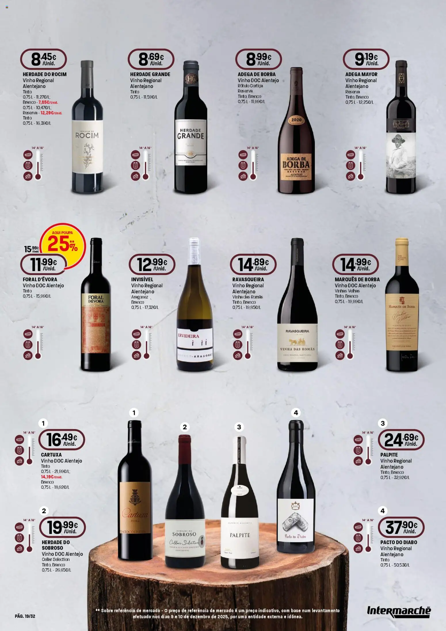 Intermarché - Queijos, Vinhos e Enchidos Super │ válido de 29.01.2026 | Página: 19 | Produtos: Banco, Base, Vinho