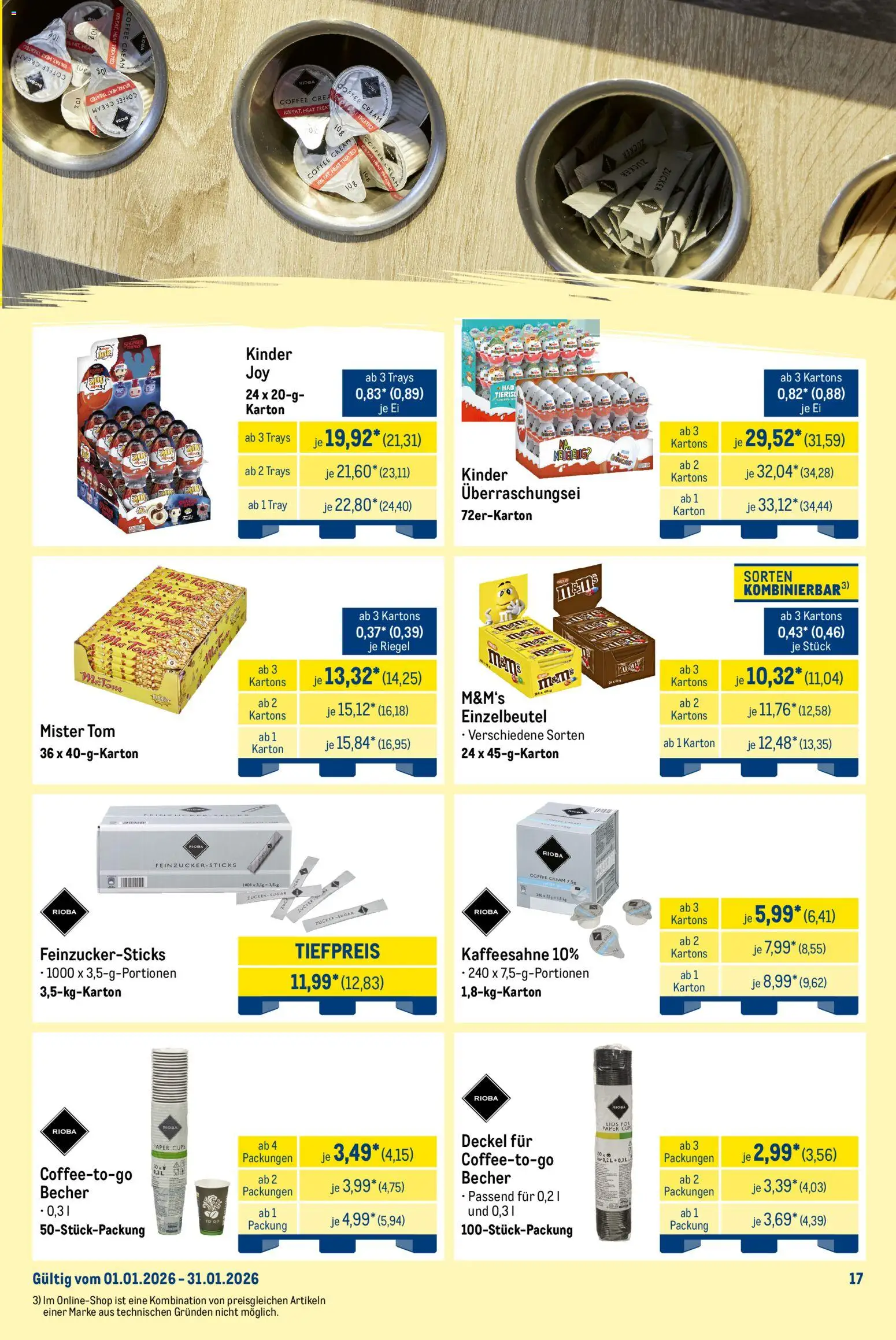 Metro - Monats-Mix – gültig ab 01.01.2026 | Seite: 17 | Produkte: M&M's, Zucker