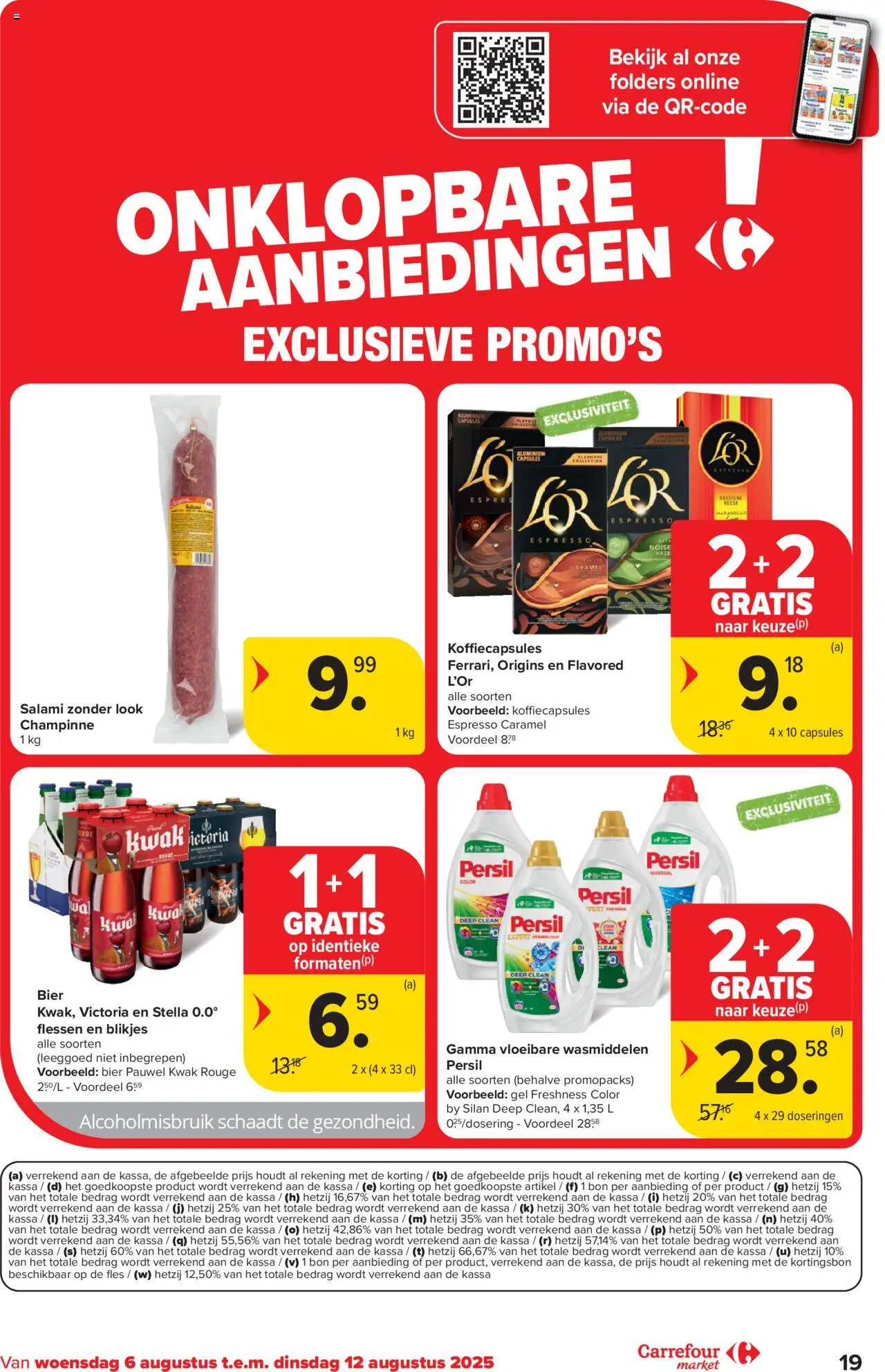  | Pagina: 19 | Producten: Fles, Bier, Folders, Salami