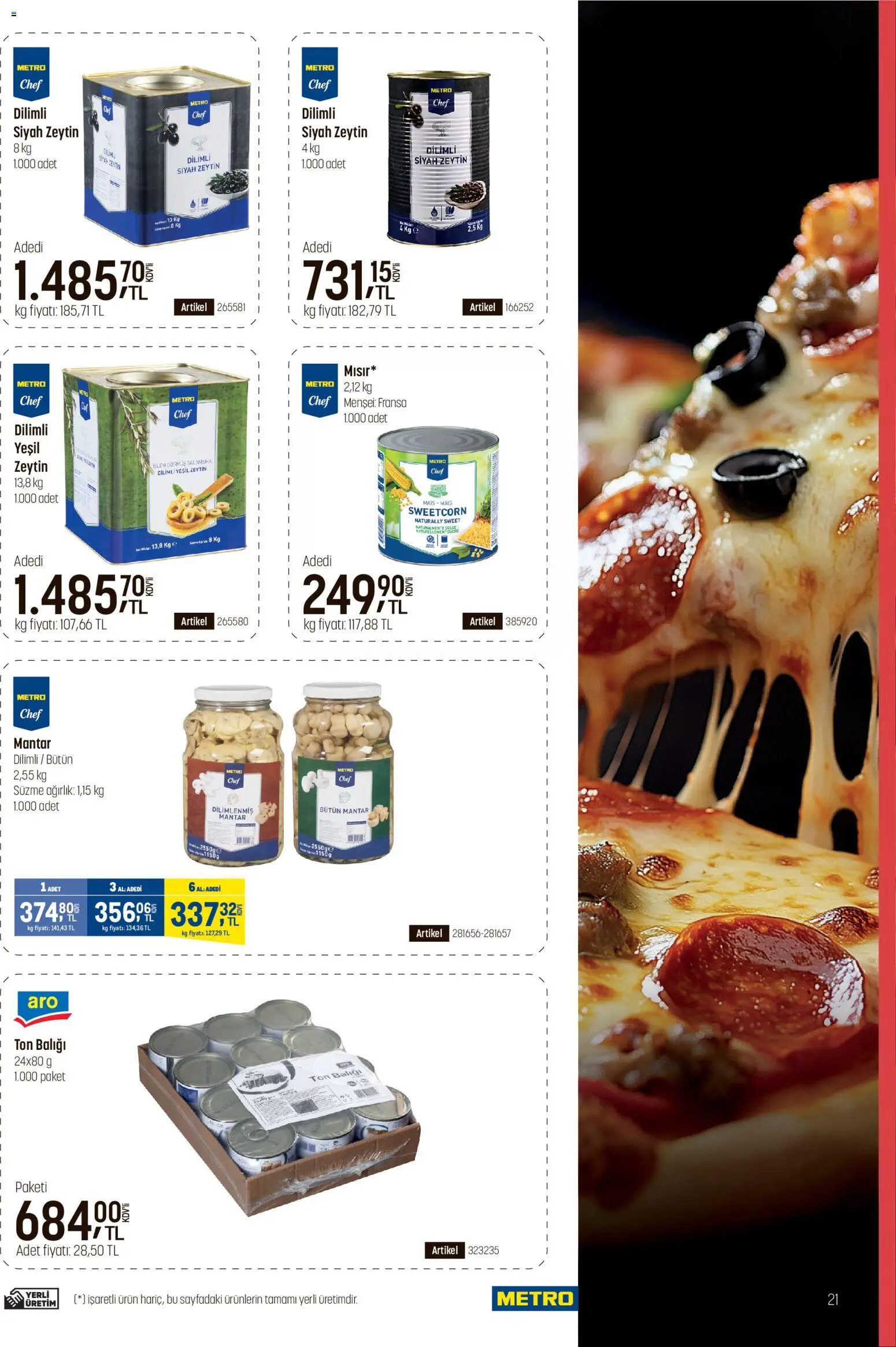 Metro - Fast Food Kataloğu - 01.04.2026 tarihinden itibaren geçerlidir | Sayfa: 21