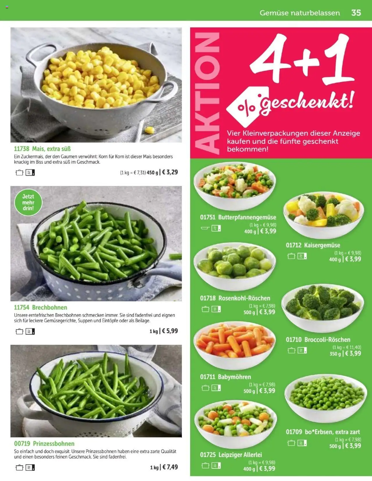 Bofrost Katalog – gültig ab 07.09.2025 | Seite: 35 | Produkte: Gemüse