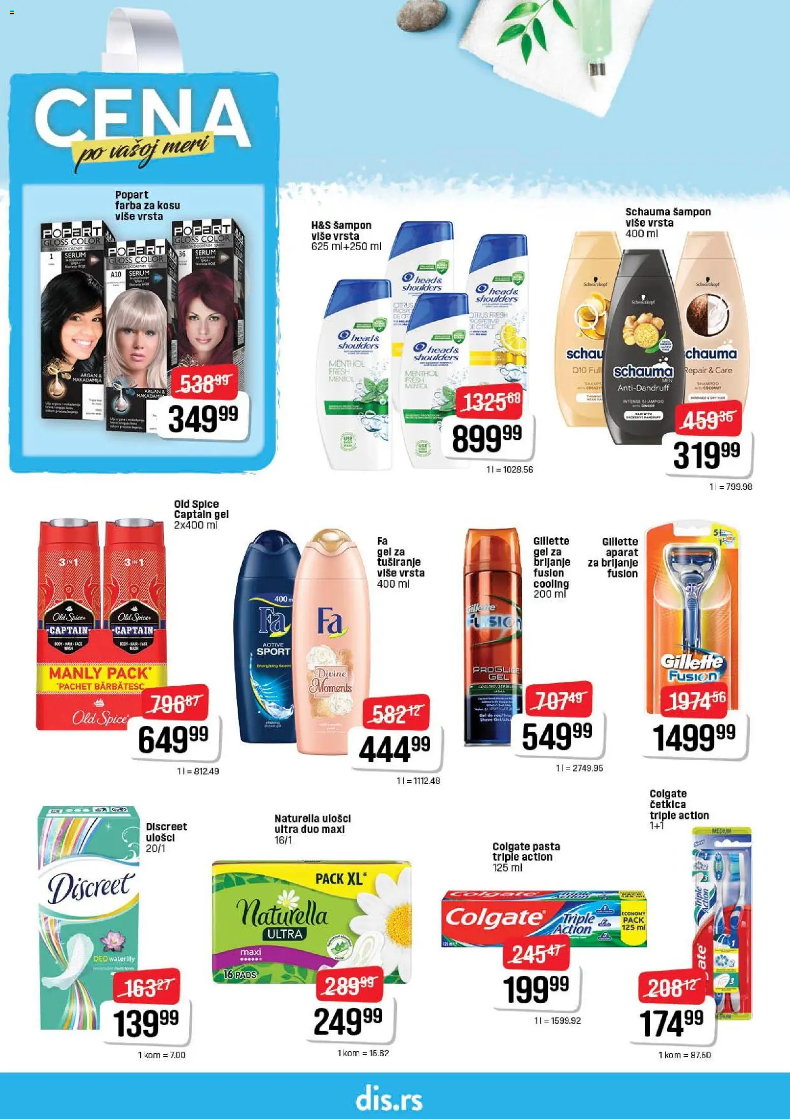 DIS katalog - važi od 21.12.2025 | Strana: 16 | Proizvode: Colgate, Gillette, Šampon, Farba za kosu