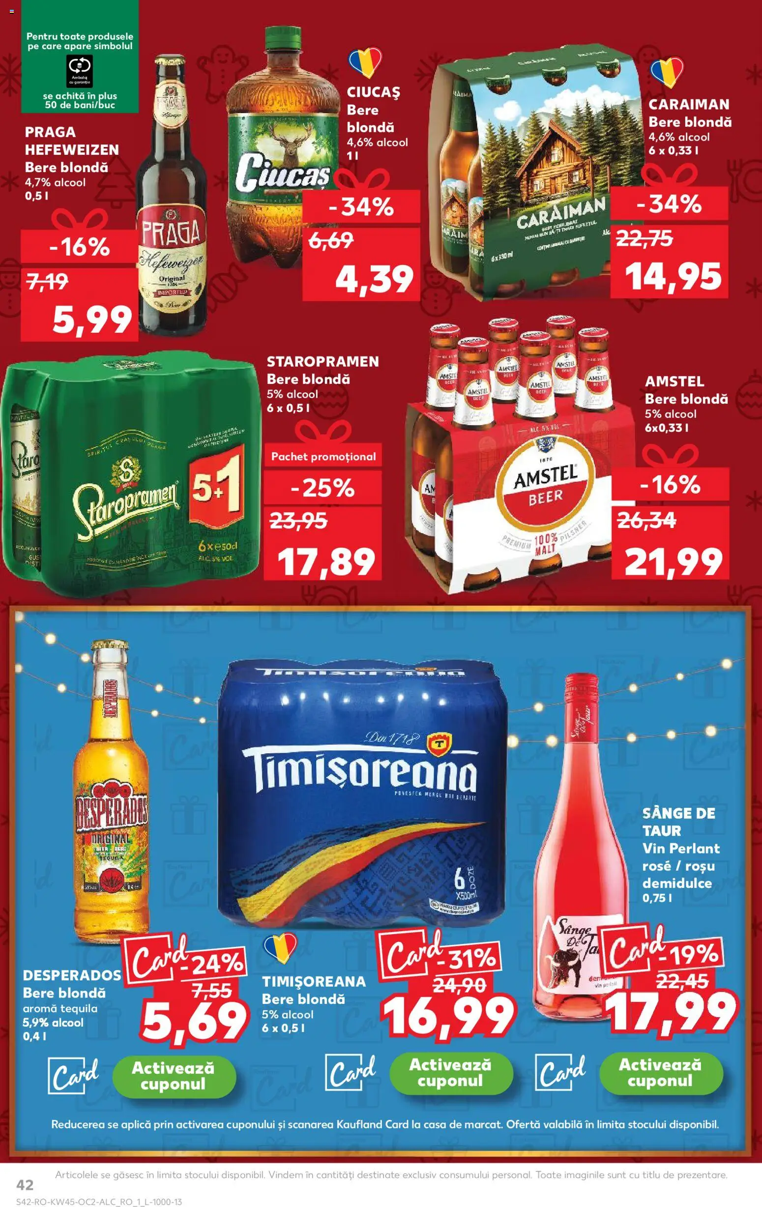 Kaufland RO akciós ujság - amely érvényes a következő dátumtól: 05.11.2025 | Oldal: 42 | Termékek: Tequila