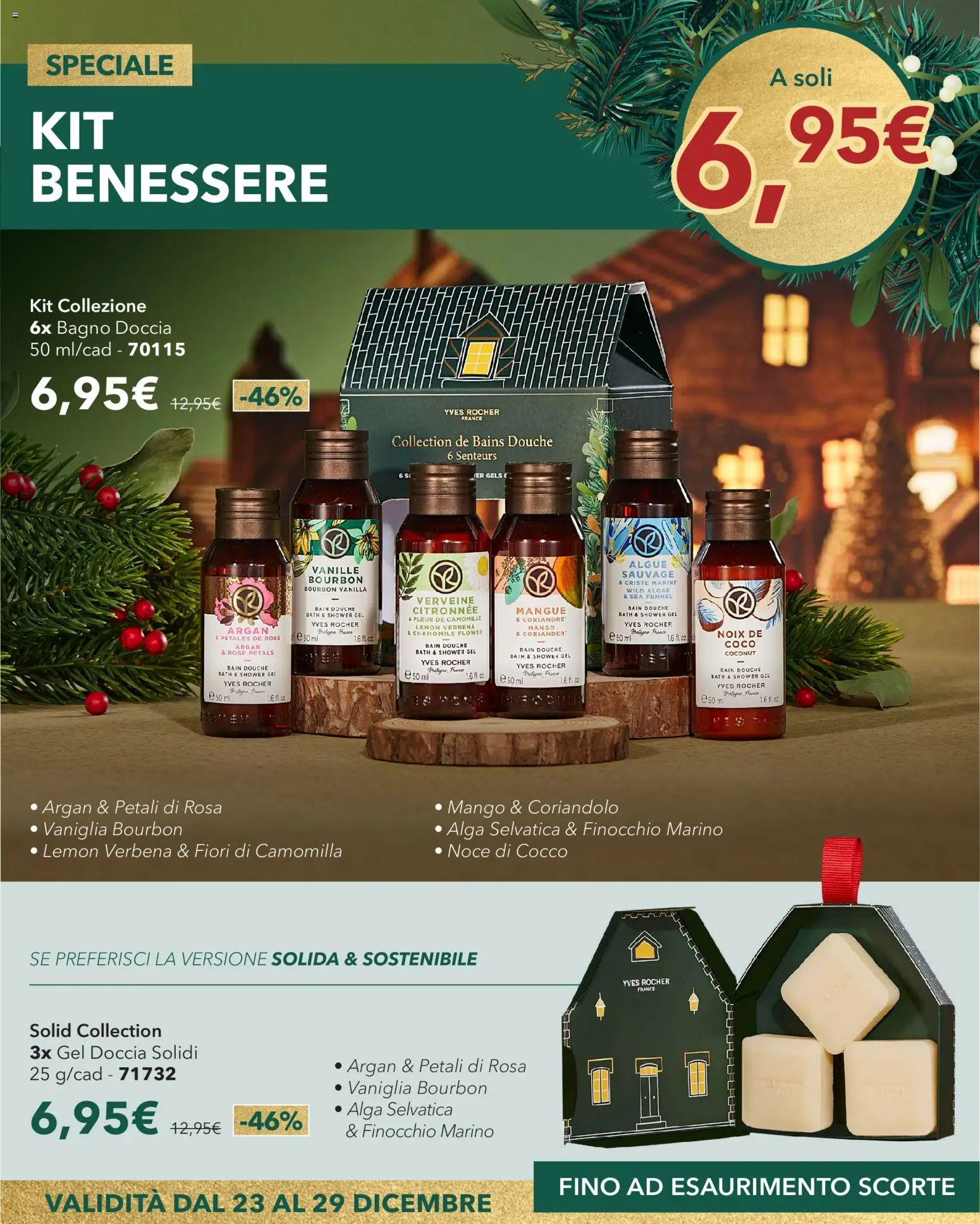 Volantino Yves Rocher del 23.12.2025 | Pagina: 10 | Prodotti: Bourbon, Mango, Cocco, Bagno