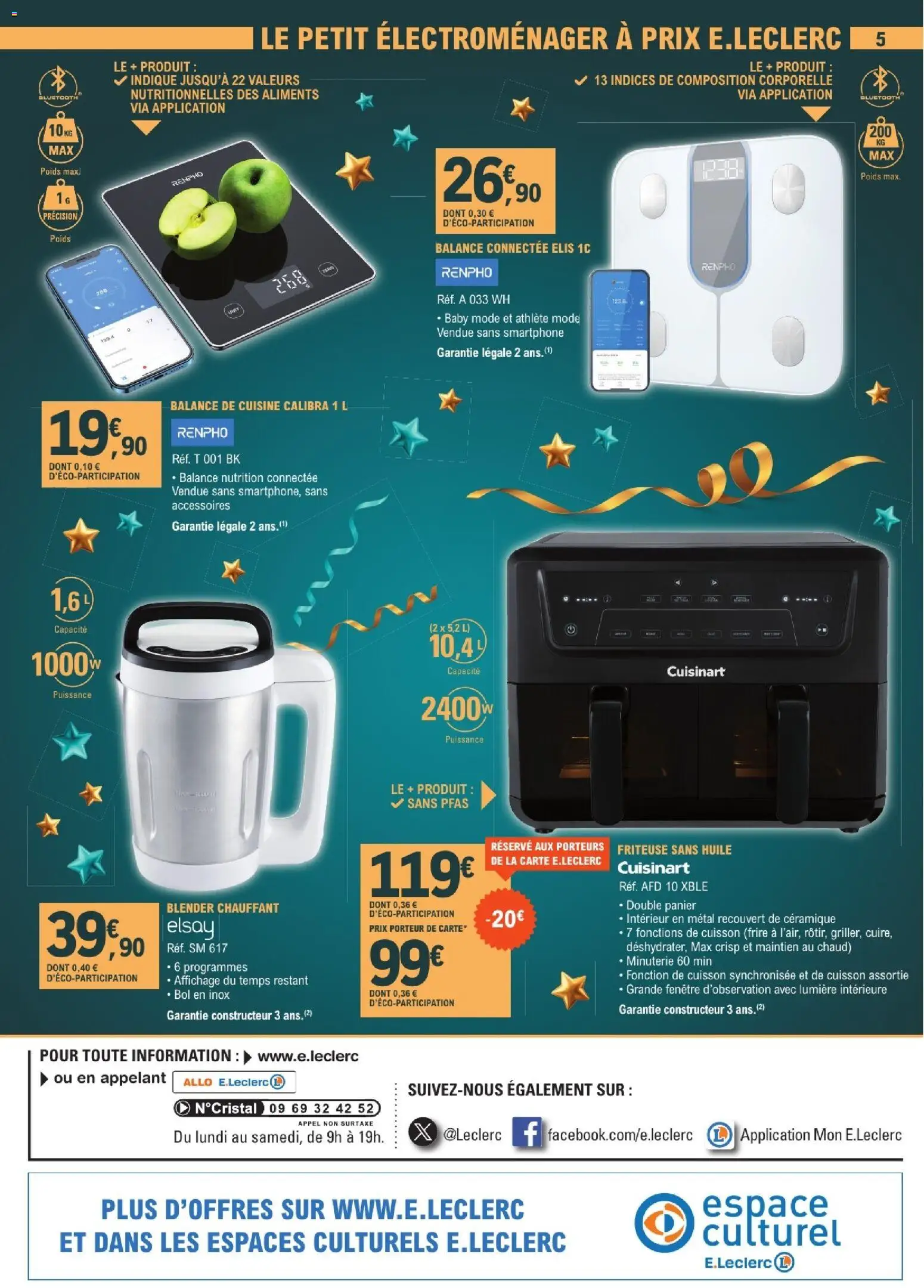 {H1} | Page: 5 | Produits: Smartphone, Poids, Friteuse, Panier