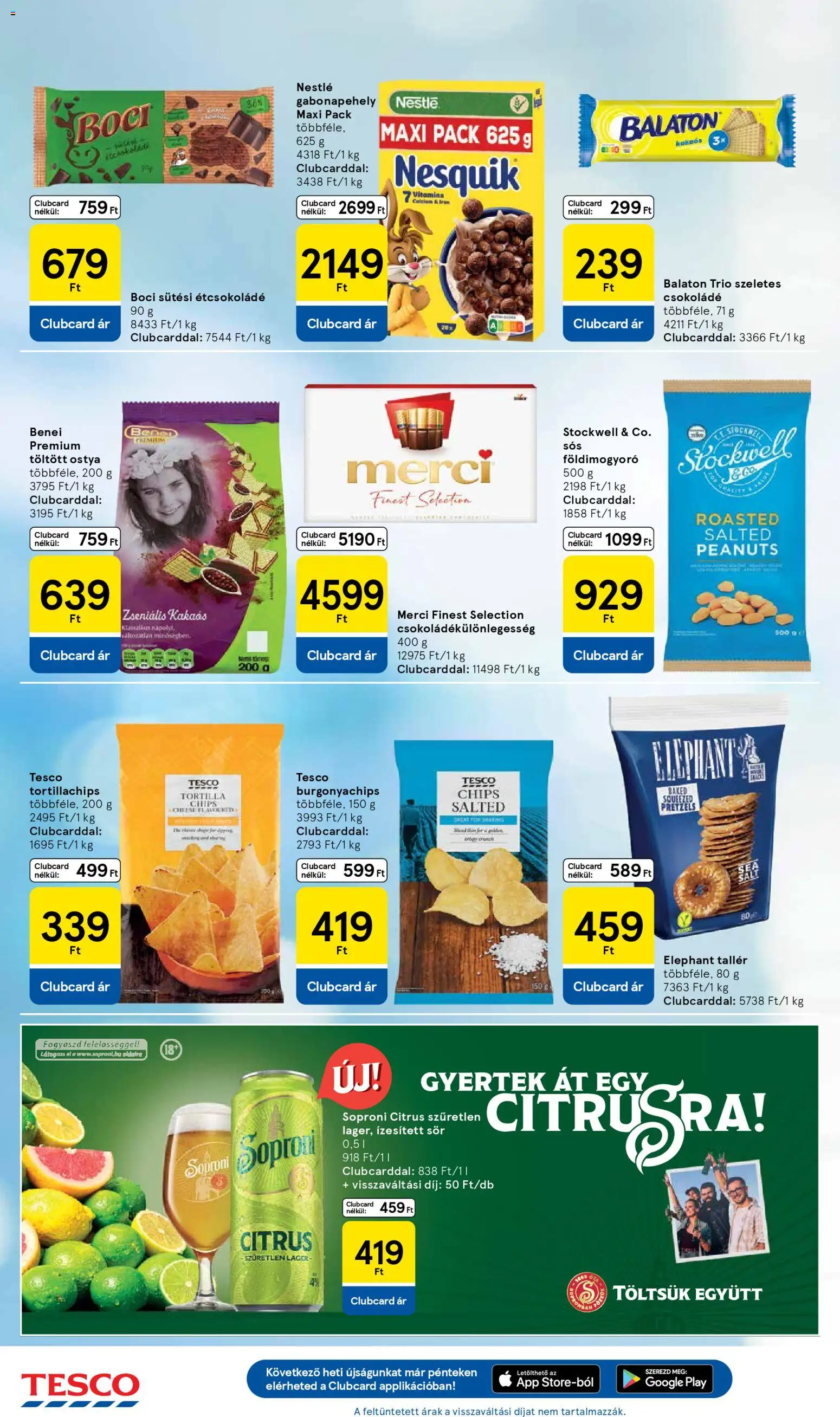 Tesco akciós ujság - amely érvényes a következő dátumtól: 07.04.2026 | Oldal: 20 | Termékek: Chips, Tortilla, Tortillachips, Sör