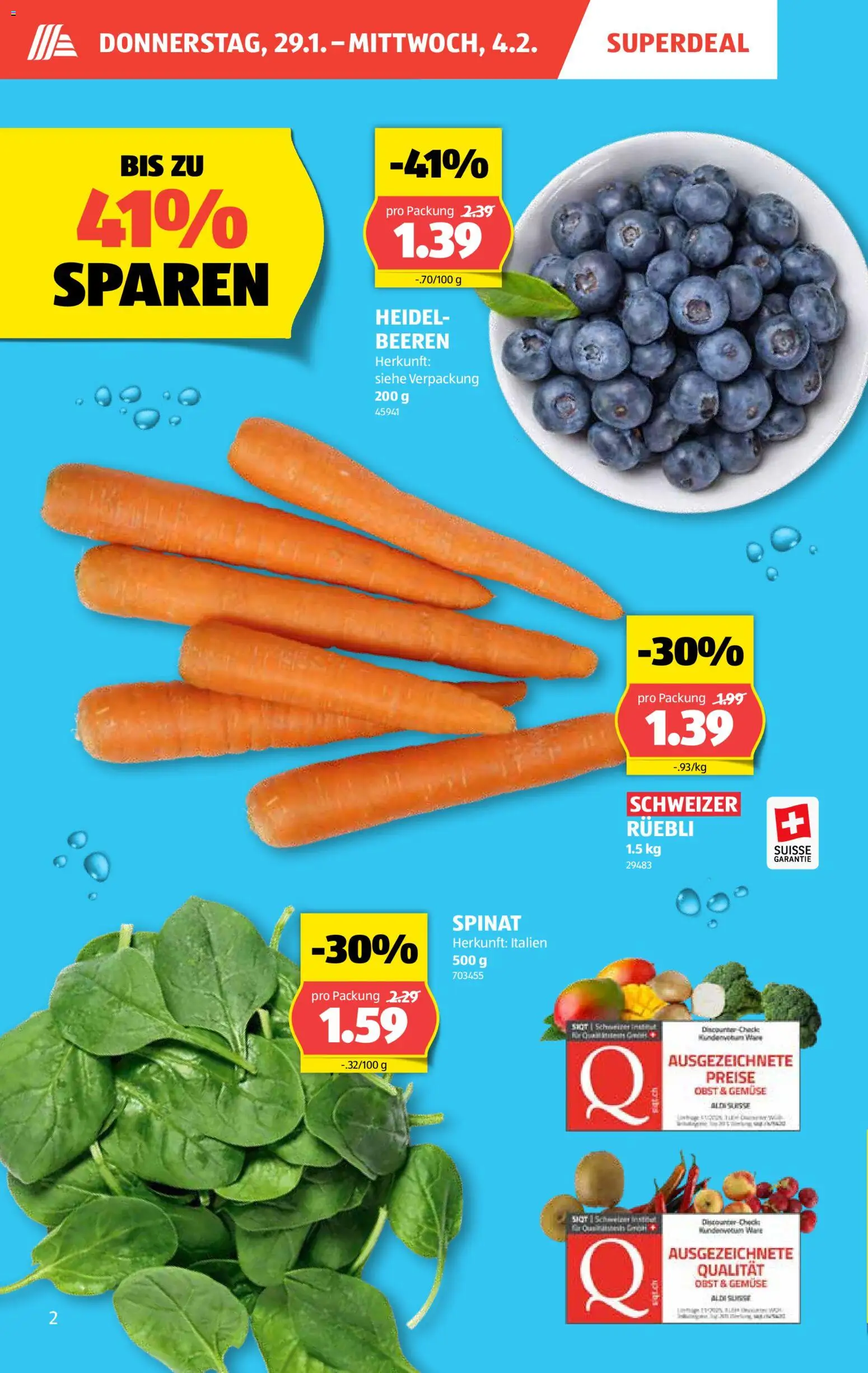 Aldi Aktionen – gültig ab 29.01.2026 | Seite: 3 | Produkte: Gemüse