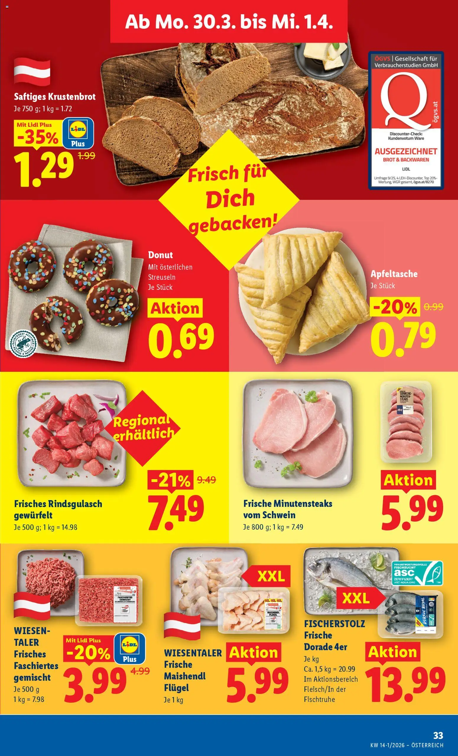 Jetzt sparen im Lidl - Flugblatt | 26.03.2026 ✳️ Angebote ab Donnerstag | Austria