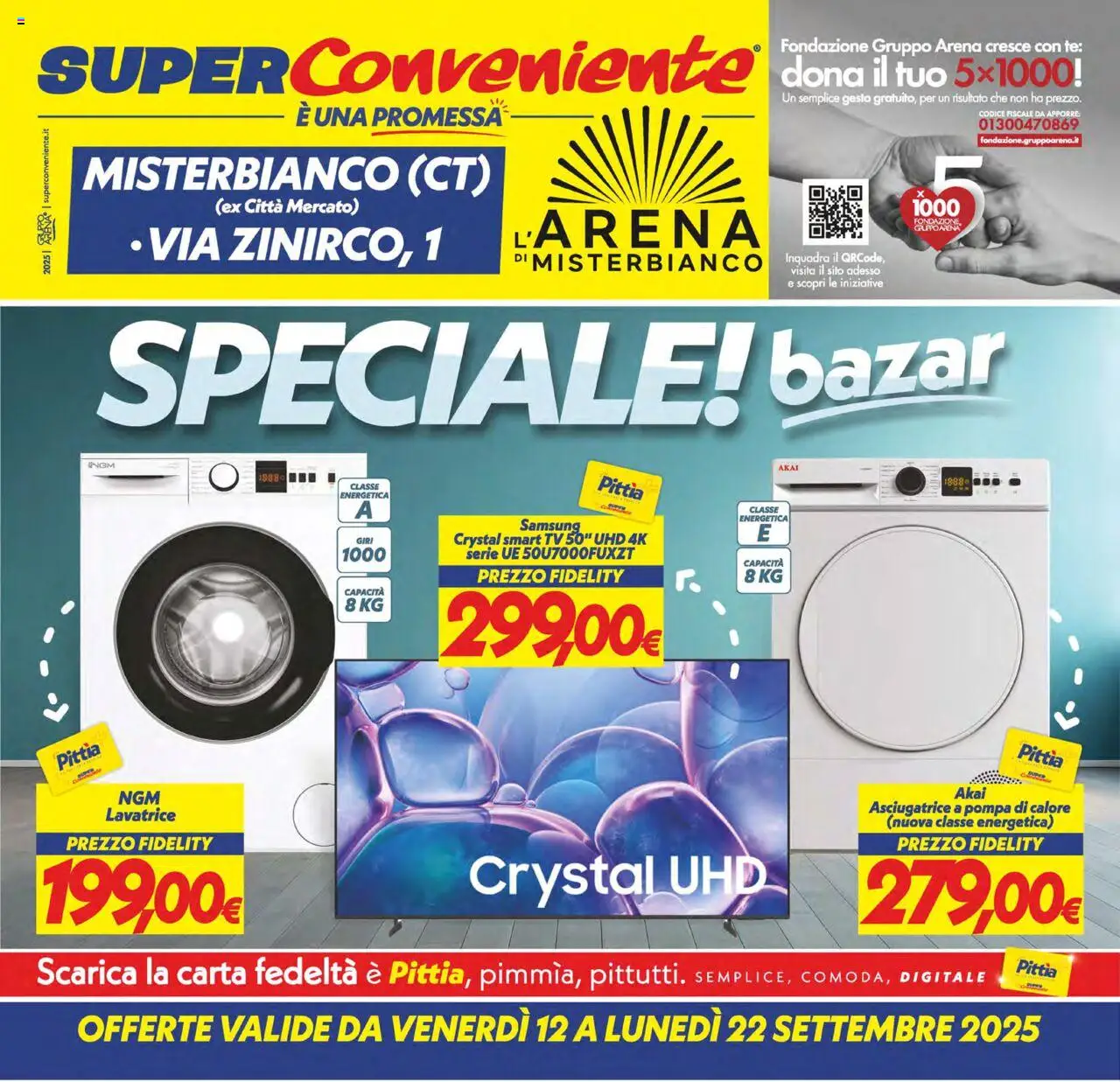 Volantino SuperConveniente del 12.09.2025 | Pagina: 26 | Prodotti: Tè, smart TV, Lavatrice, TV
