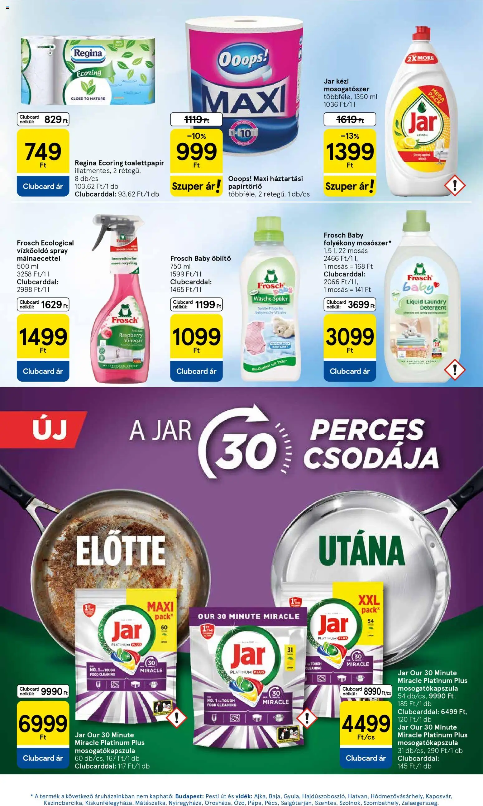 Tesco akciós ujság - amely érvényes a következő dátumtól: 15.01.2026 | Oldal: 25 | Termékek: Papírtörlő, Vízkőoldó, Öblítő, Mosogatószer