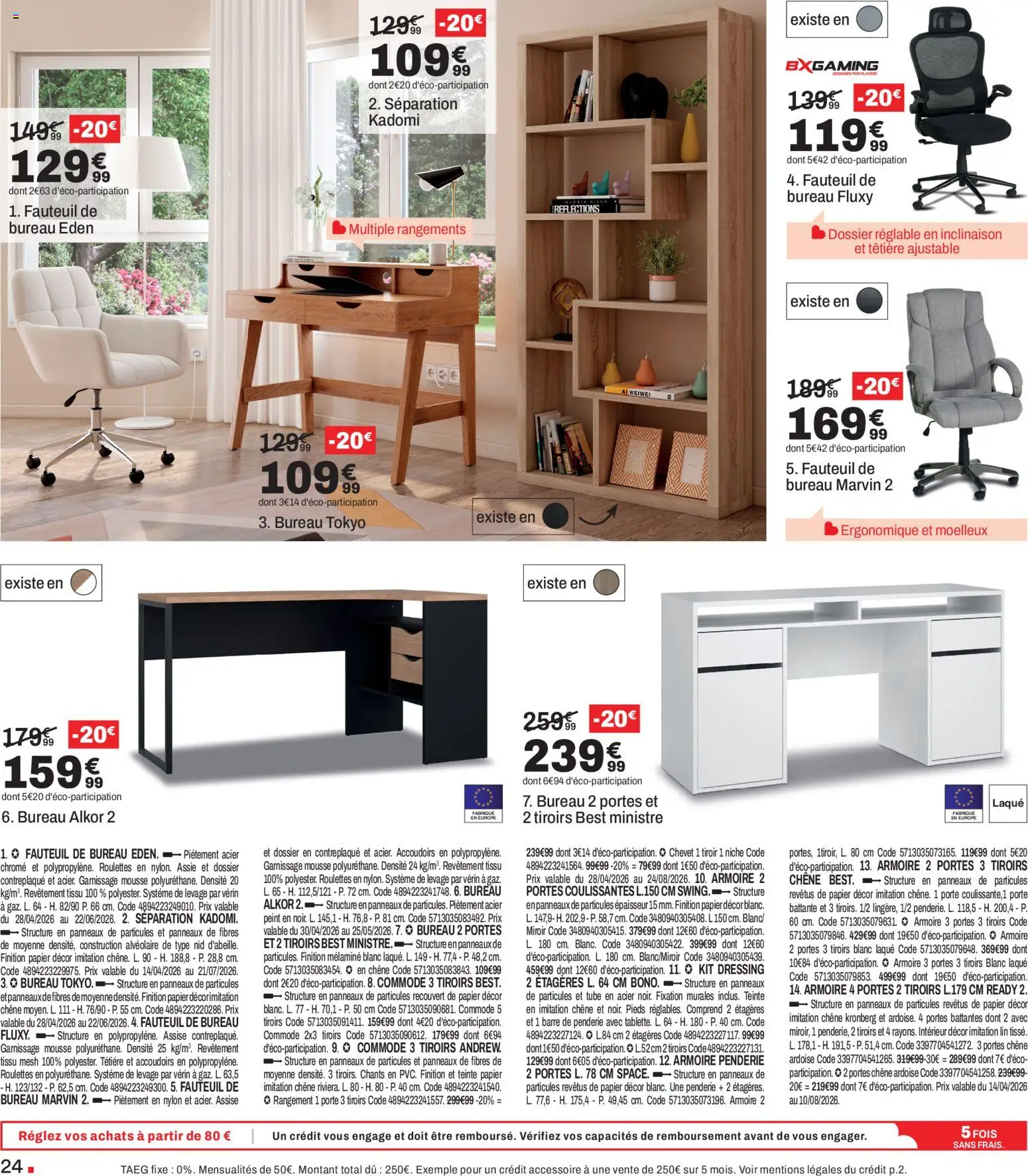 {H1} | Page: 24 | Produits: Mousse, Commode, Fauteuil, Dressing