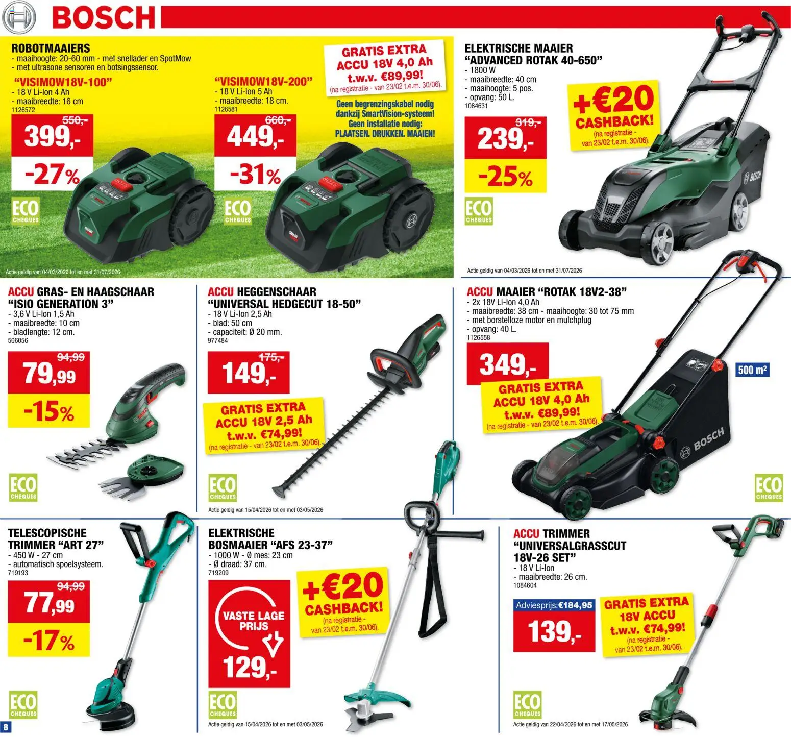 {H1} | Pagina: 8 | Producten: Maaier, Draad, Napraforgó olaj, Trimmer